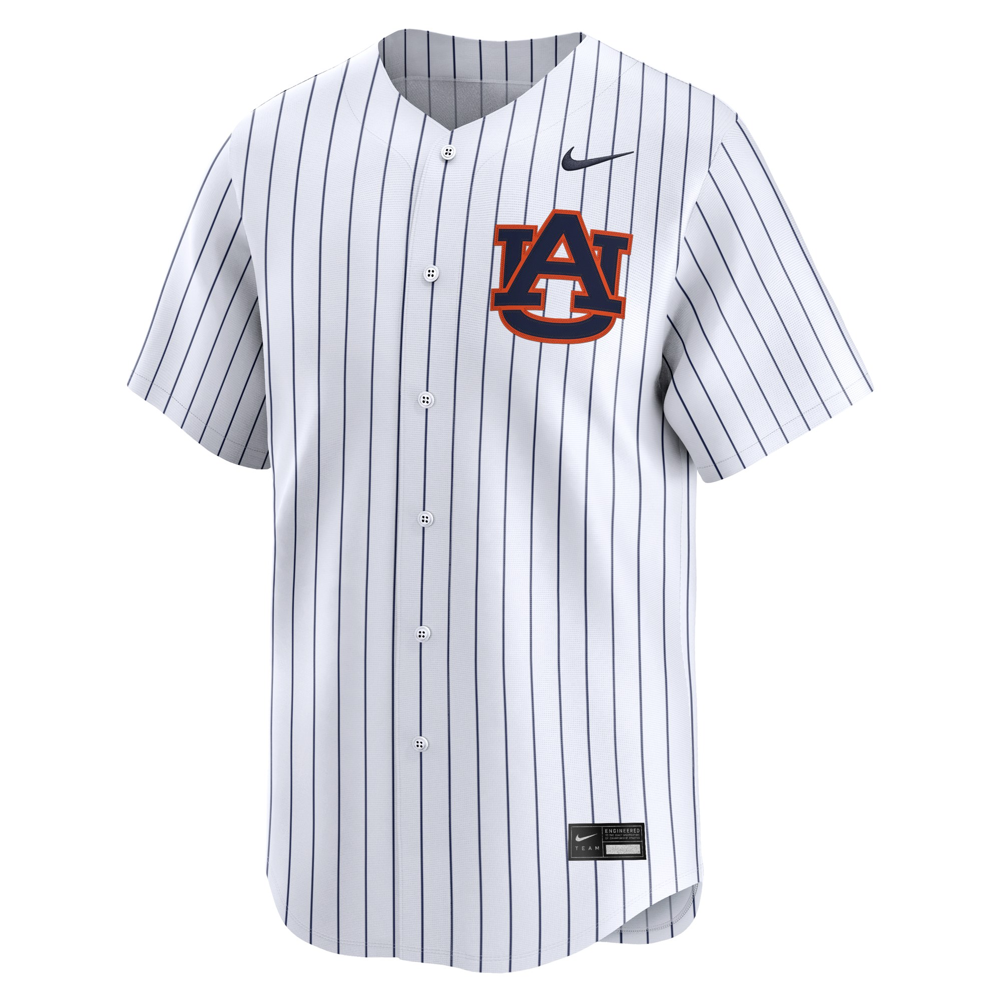 Auburn Tigers Alternate Baseball Jersey White - front view