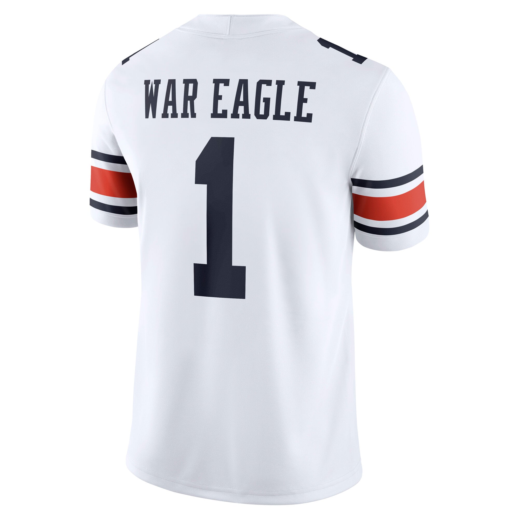 Auburn Tigers Away Football Jersey White - back view
