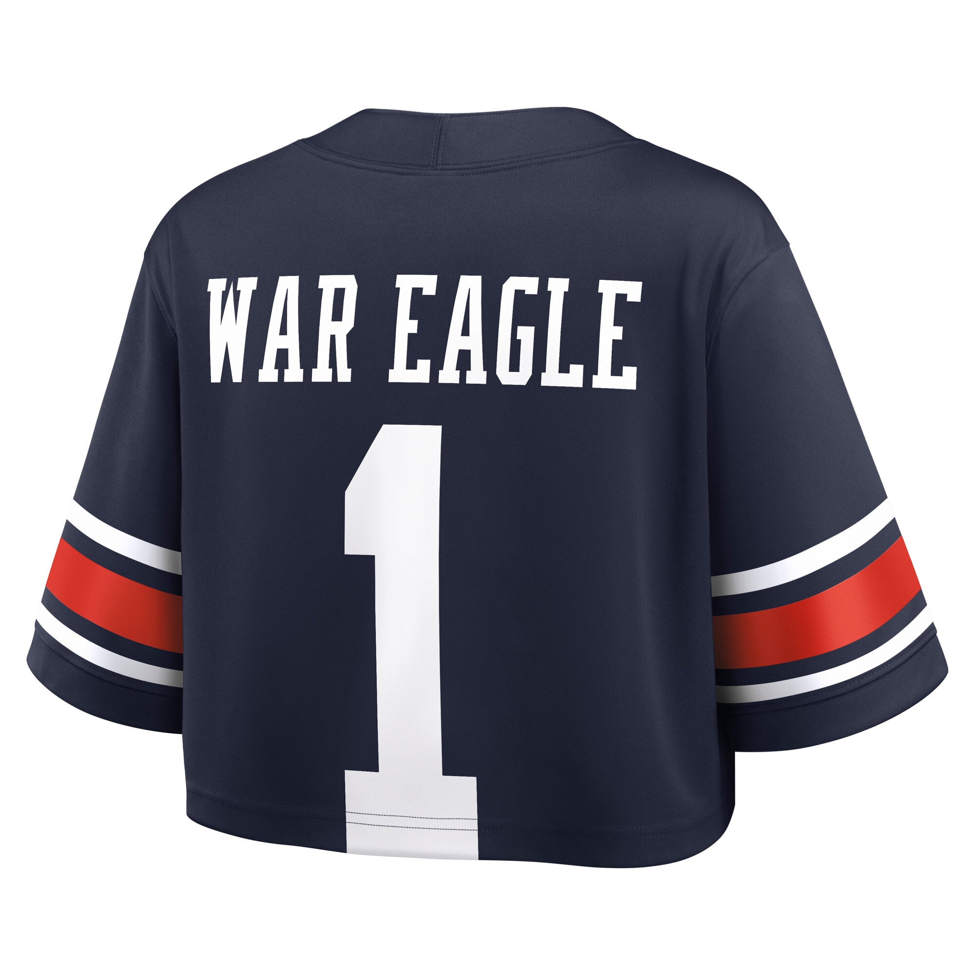 Auburn Tigers Women's Crop Top Jersey Navy - back view