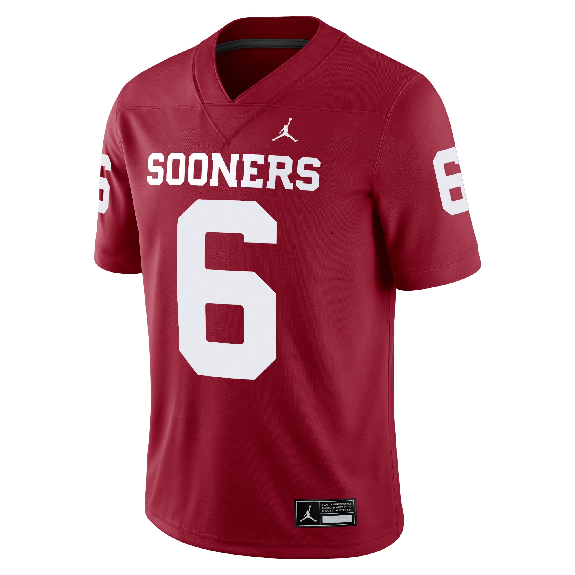 Baker Mayfield Oklahoma Sooners Alumni Player Jersey Crimson - front view