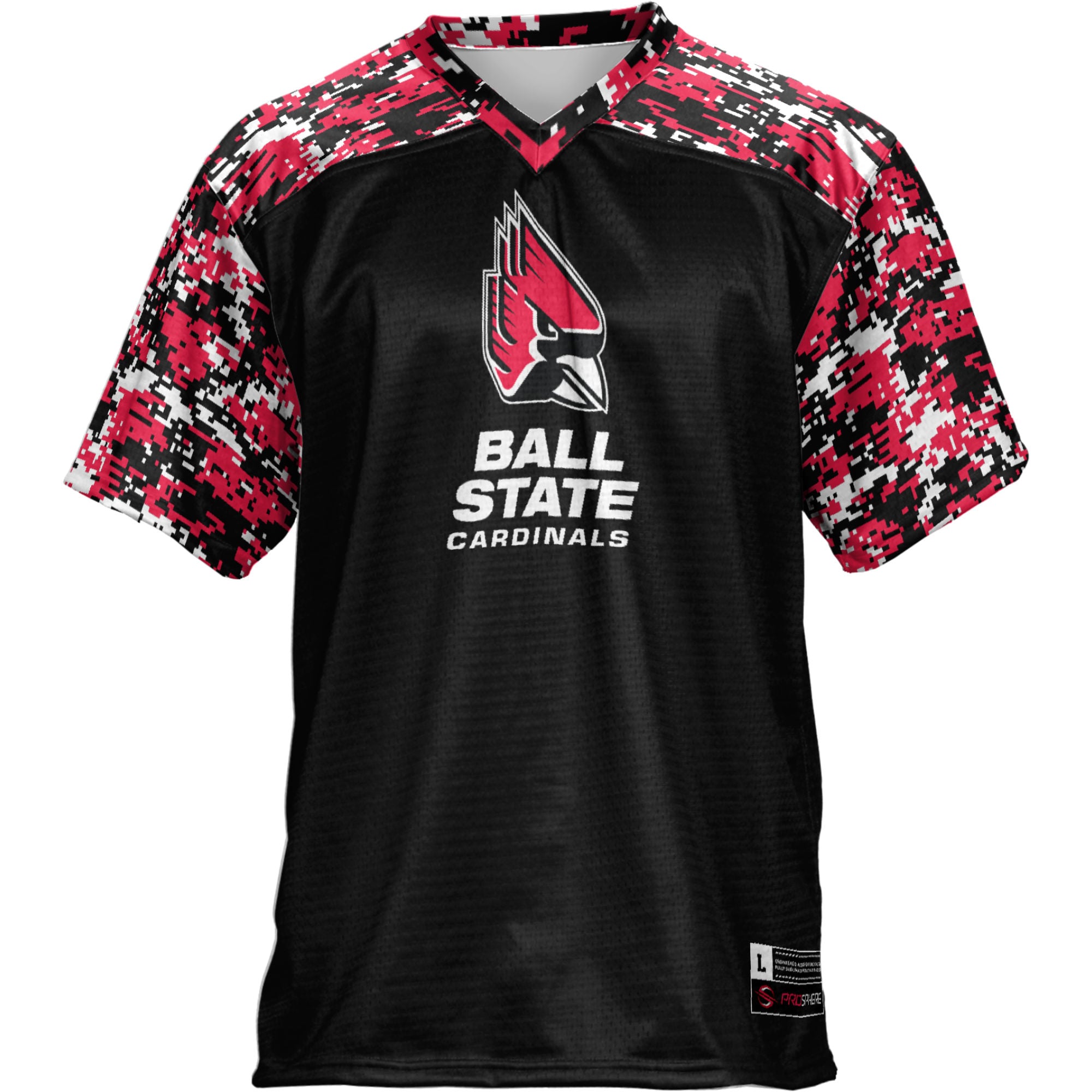 Ball State Cardinals Football Jersey Black - front view