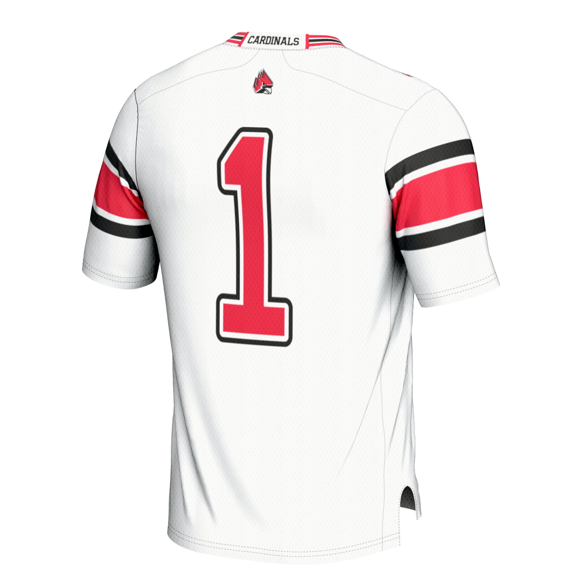 #1 Ball State Cardinals Football Jersey White - back view