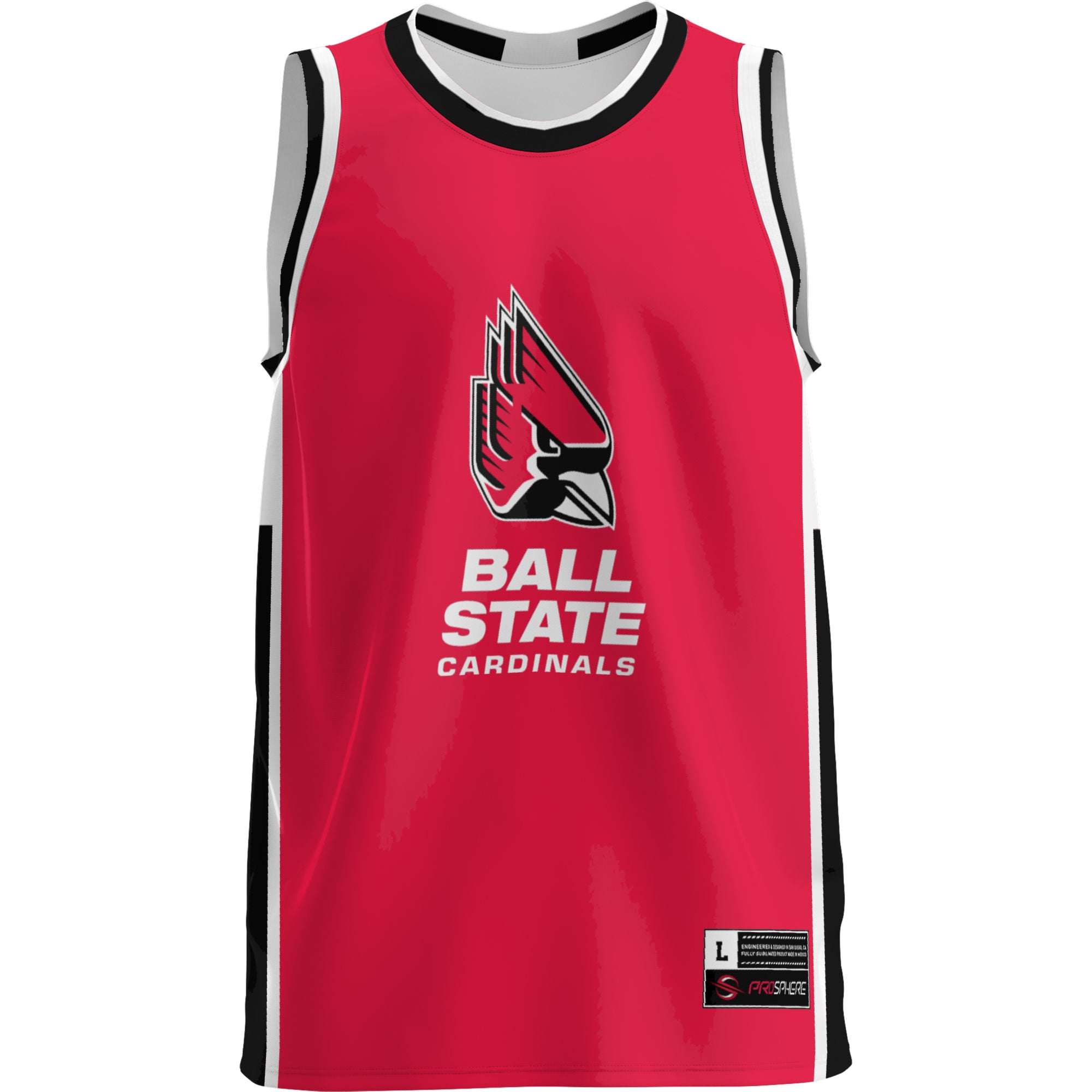 Ball State Cardinals Lightweight Basketball Jersey Cardinal - front view