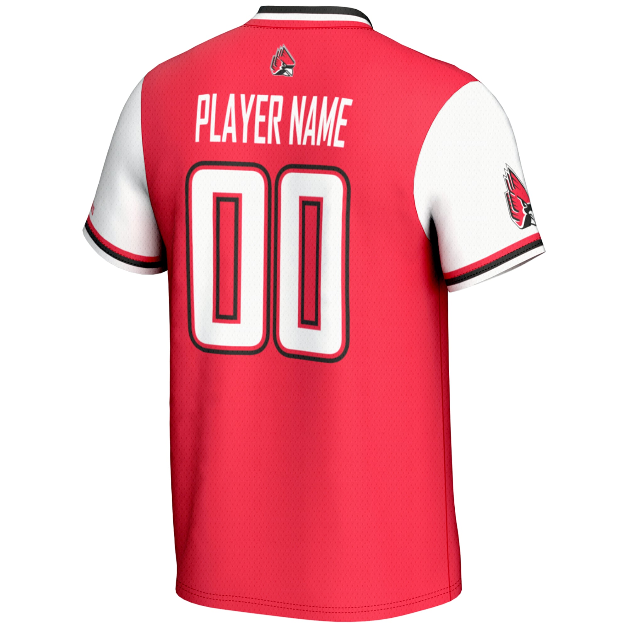 Ball State Cardinals Unisex Lightweight Softball Jersey Red - back view