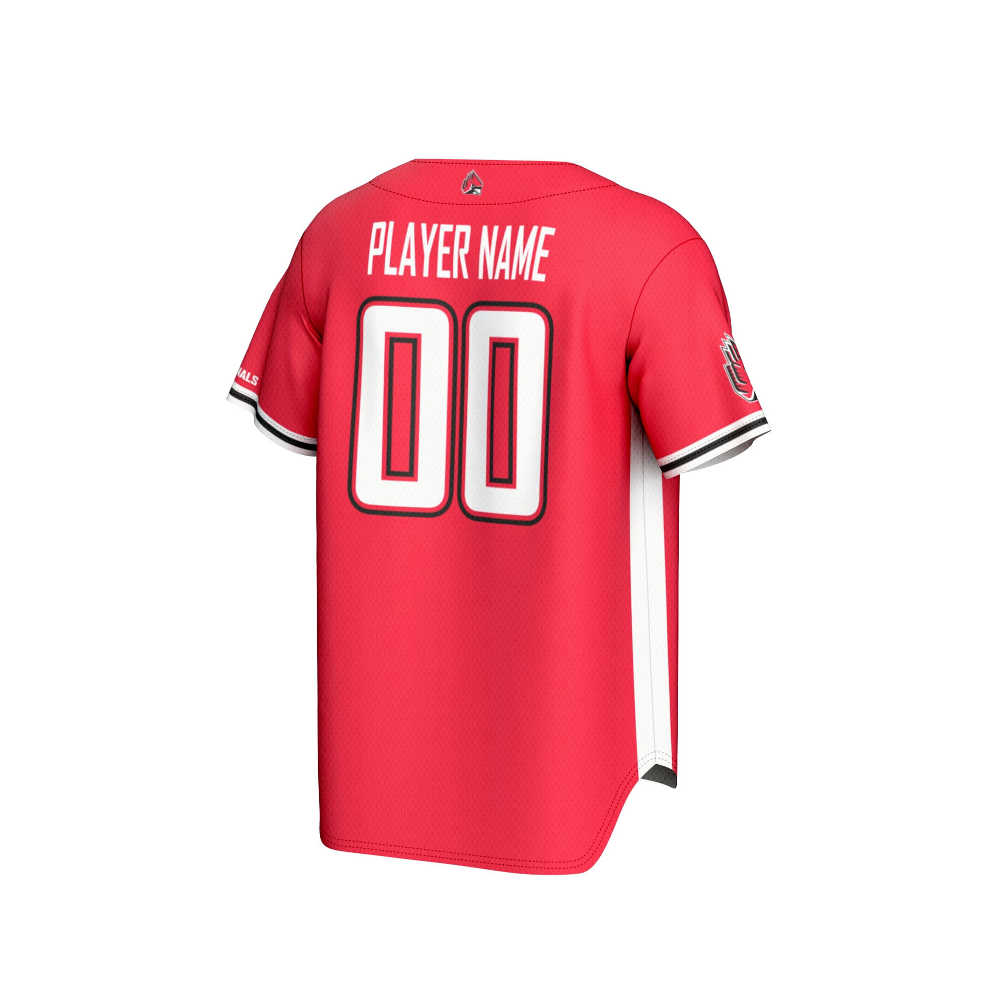 Ball State Cardinals Youth Lightweight Baseball Jersey Cardinal - back view
