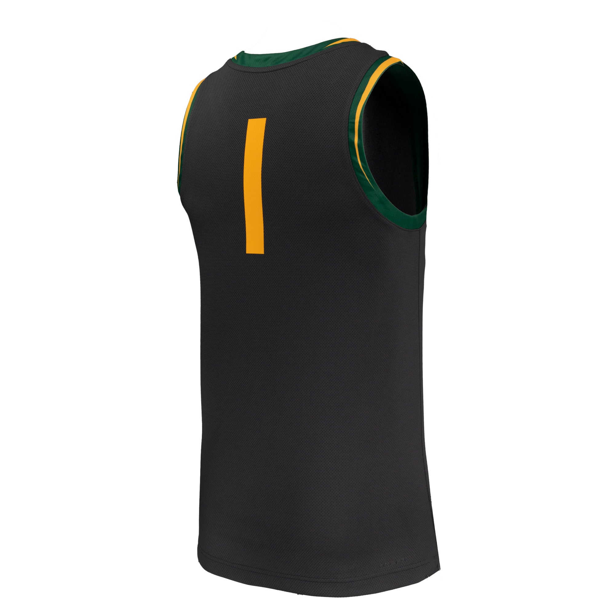 #1 Baylor Bears Basketball Jersey Black - back view