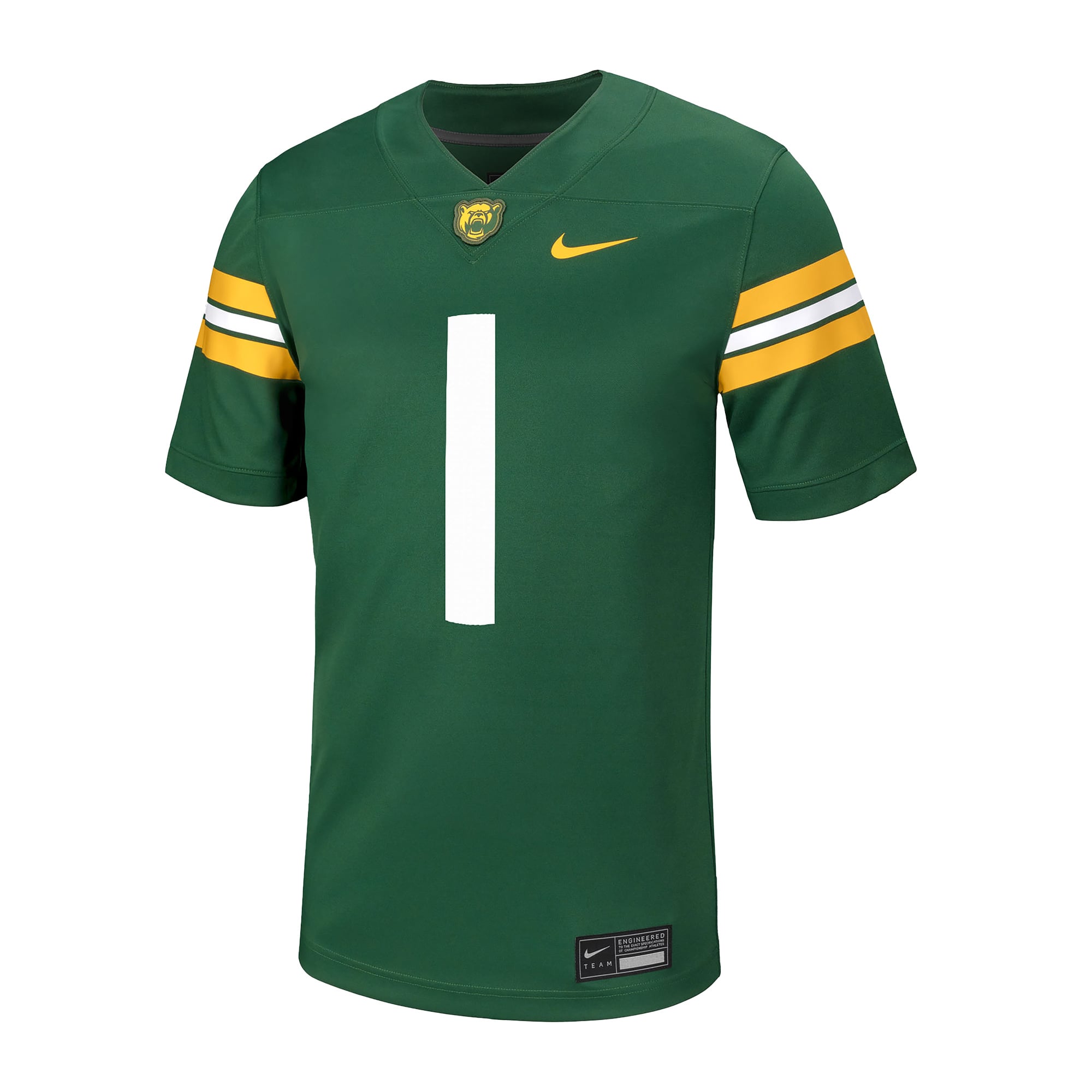 #1 Baylor Bears Football Jersey Green - front view