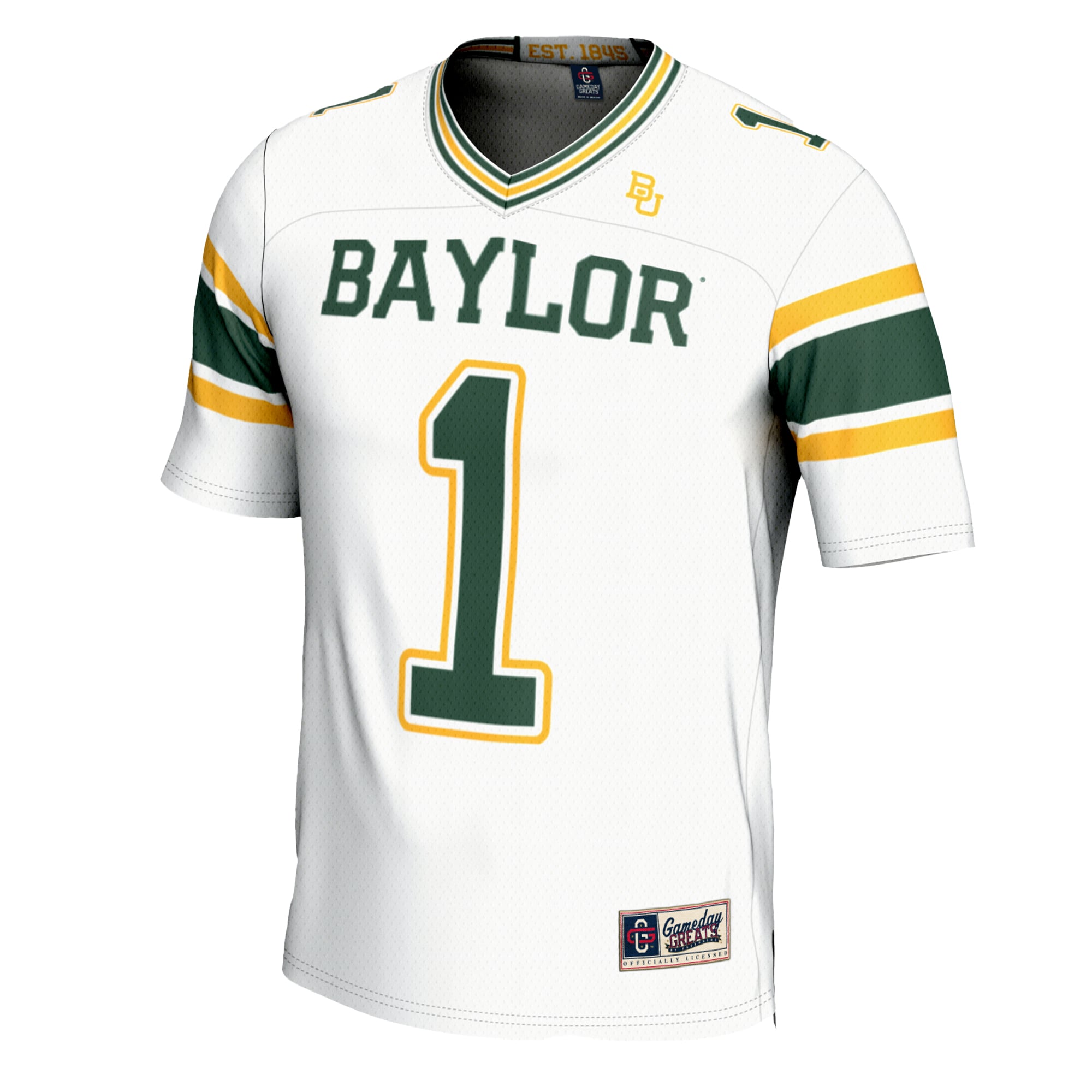 #1 Baylor Bears Football Jersey White - front view