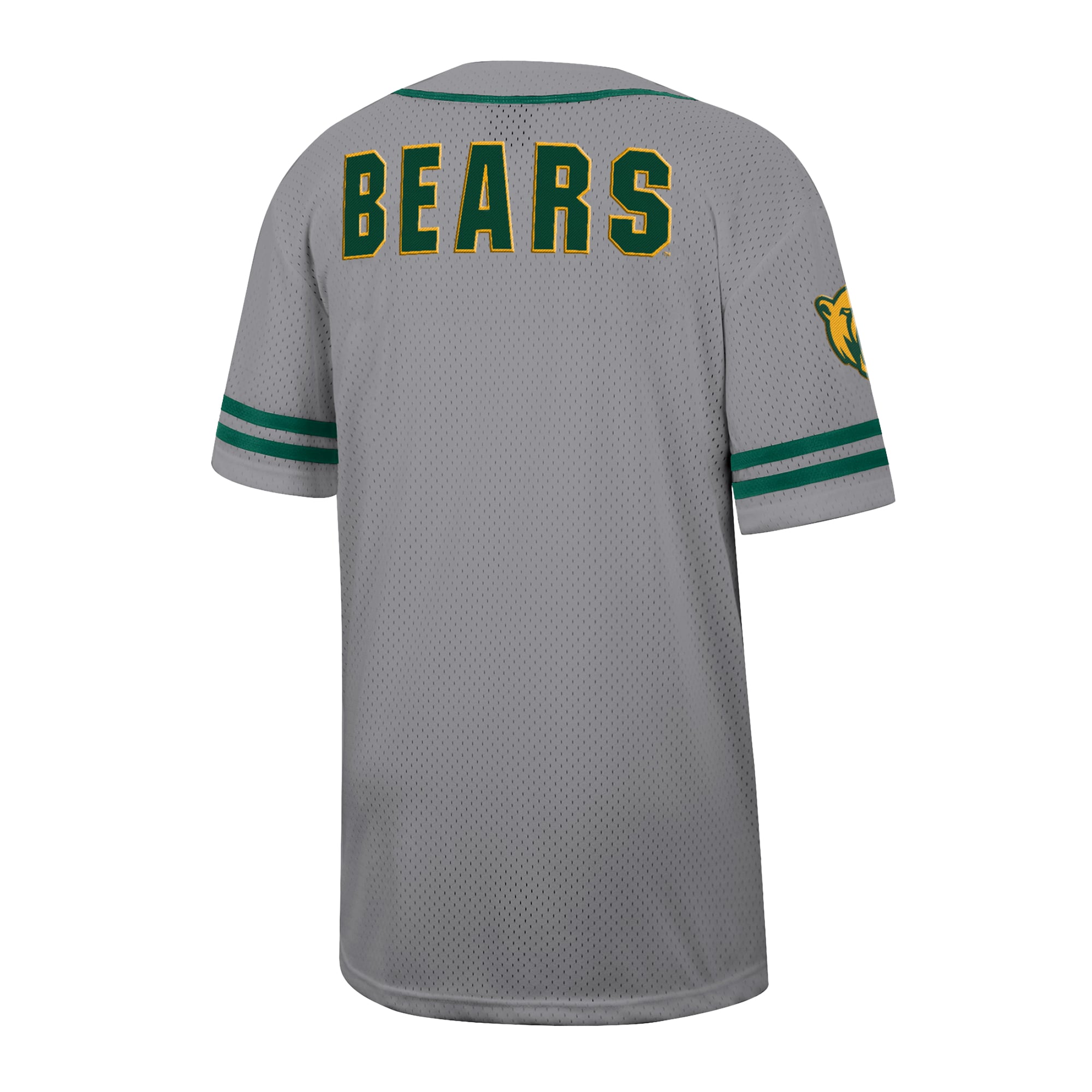 Baylor Bears Free Spirited Baseball Jersey Gray - back view