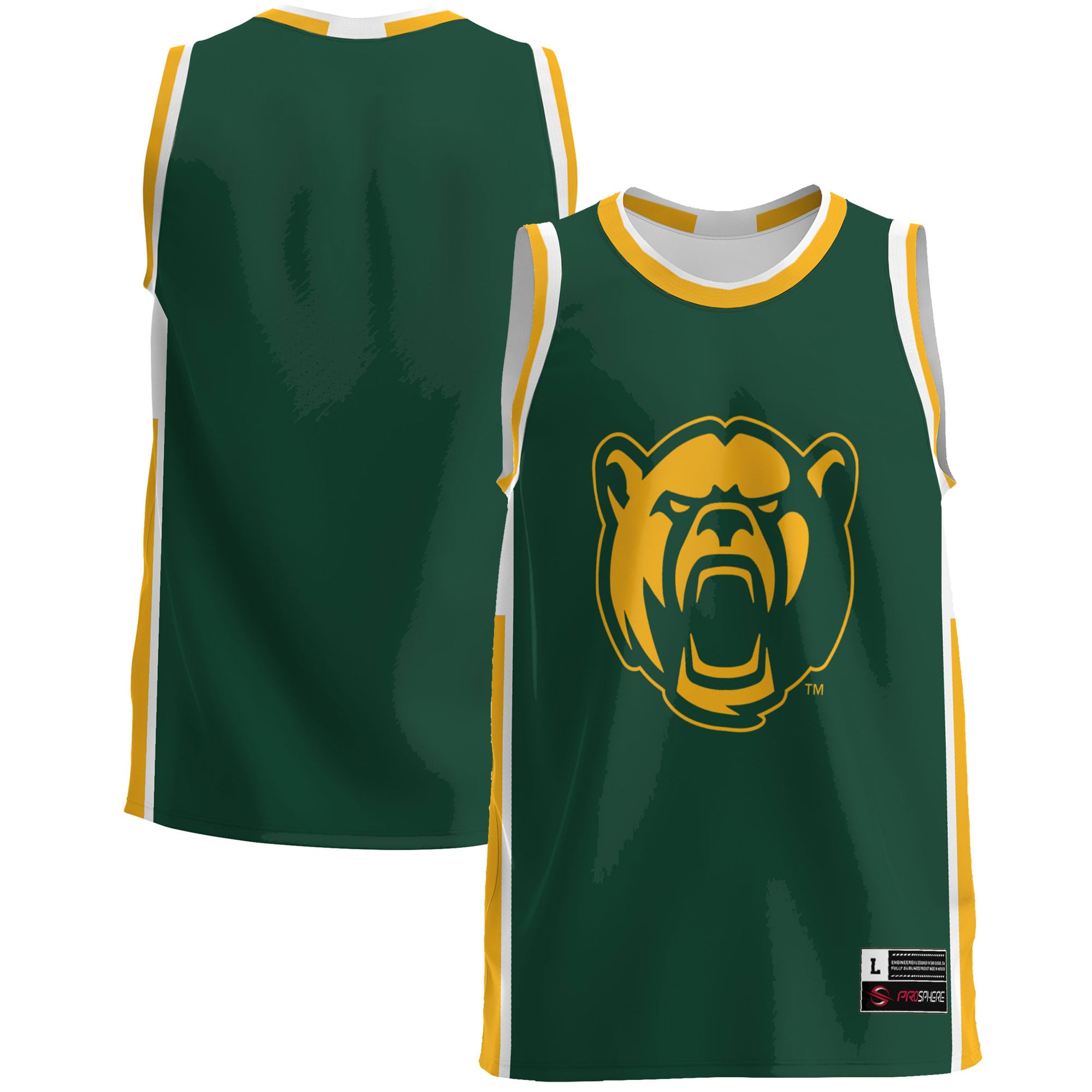 Baylor Bears Lightweight Basketball Jersey Garnet - front and back view