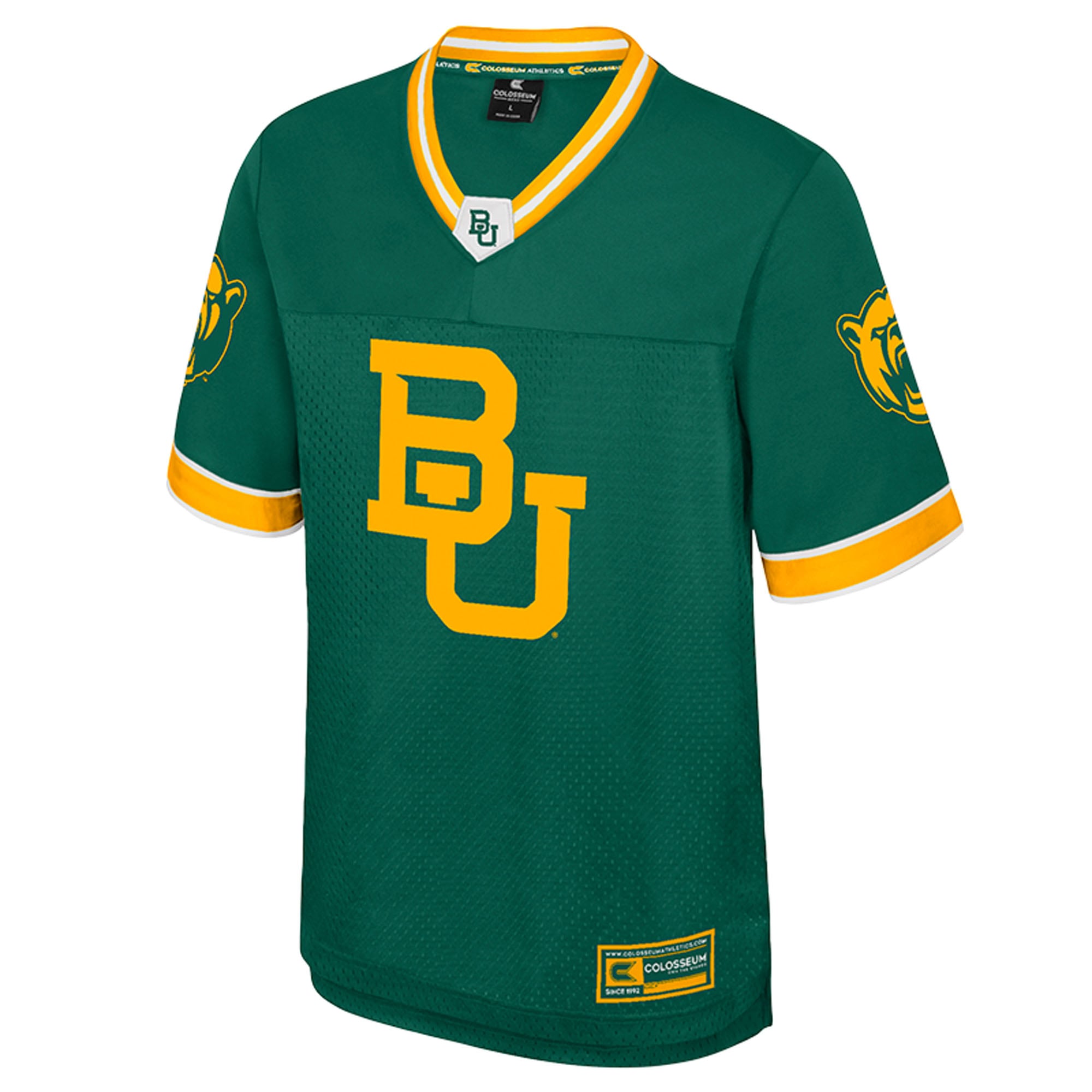 Baylor Bears Nothing But The Hits Football Jersey Green - front view