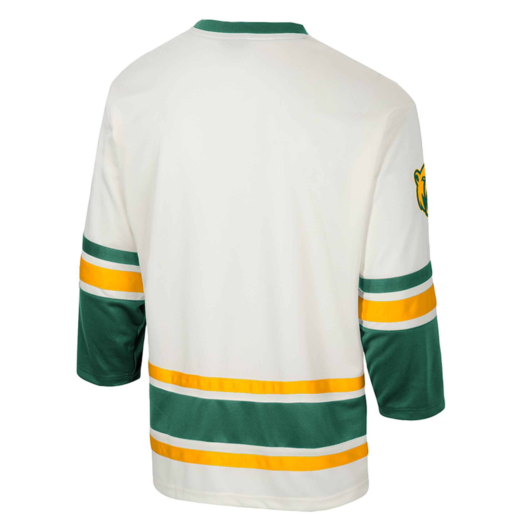 Baylor Bears Puck Proud Fashion Hockey Jersey Cream - back view