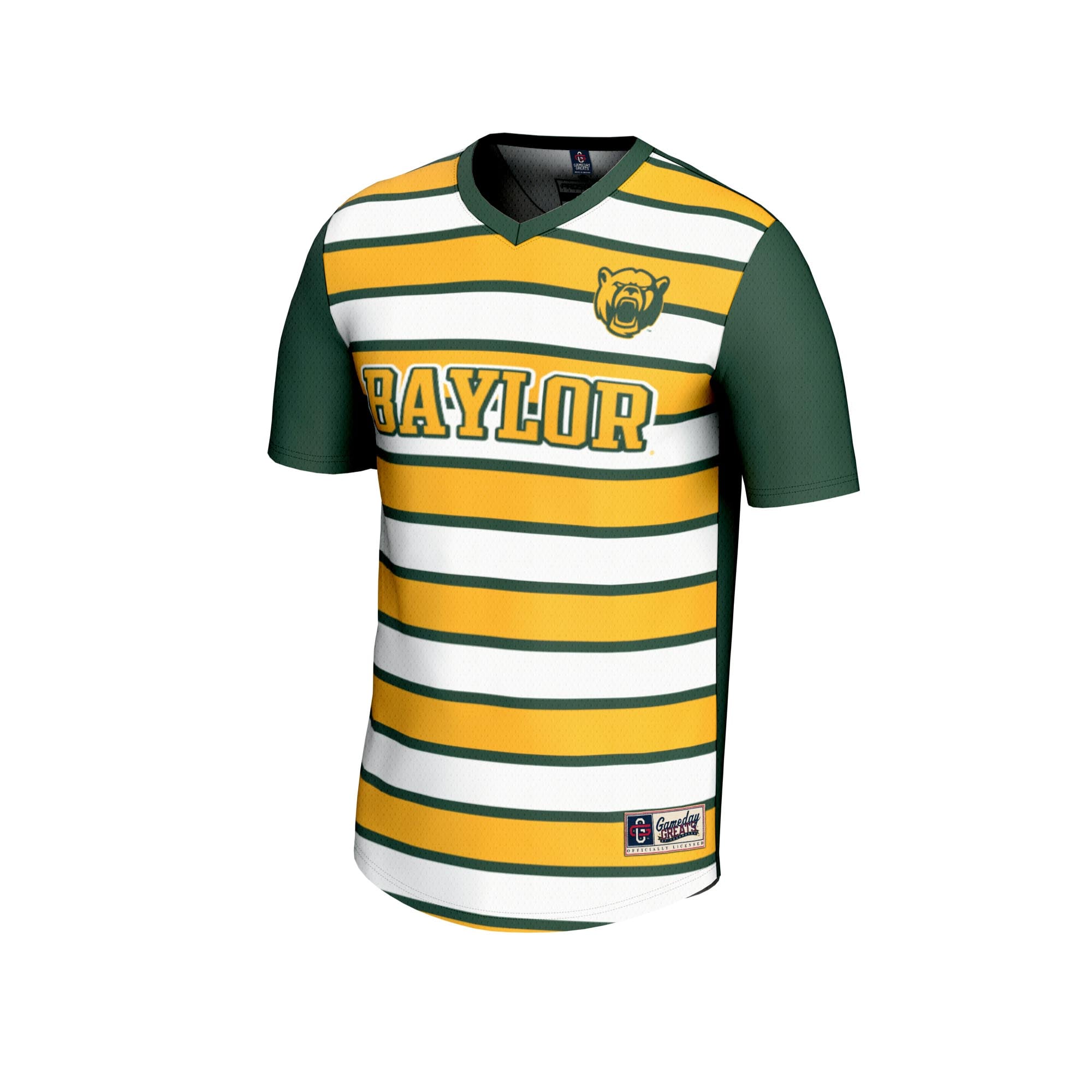 #1 Baylor Bears Unisex Lightweight Soccer Fashion Jersey Green - front view