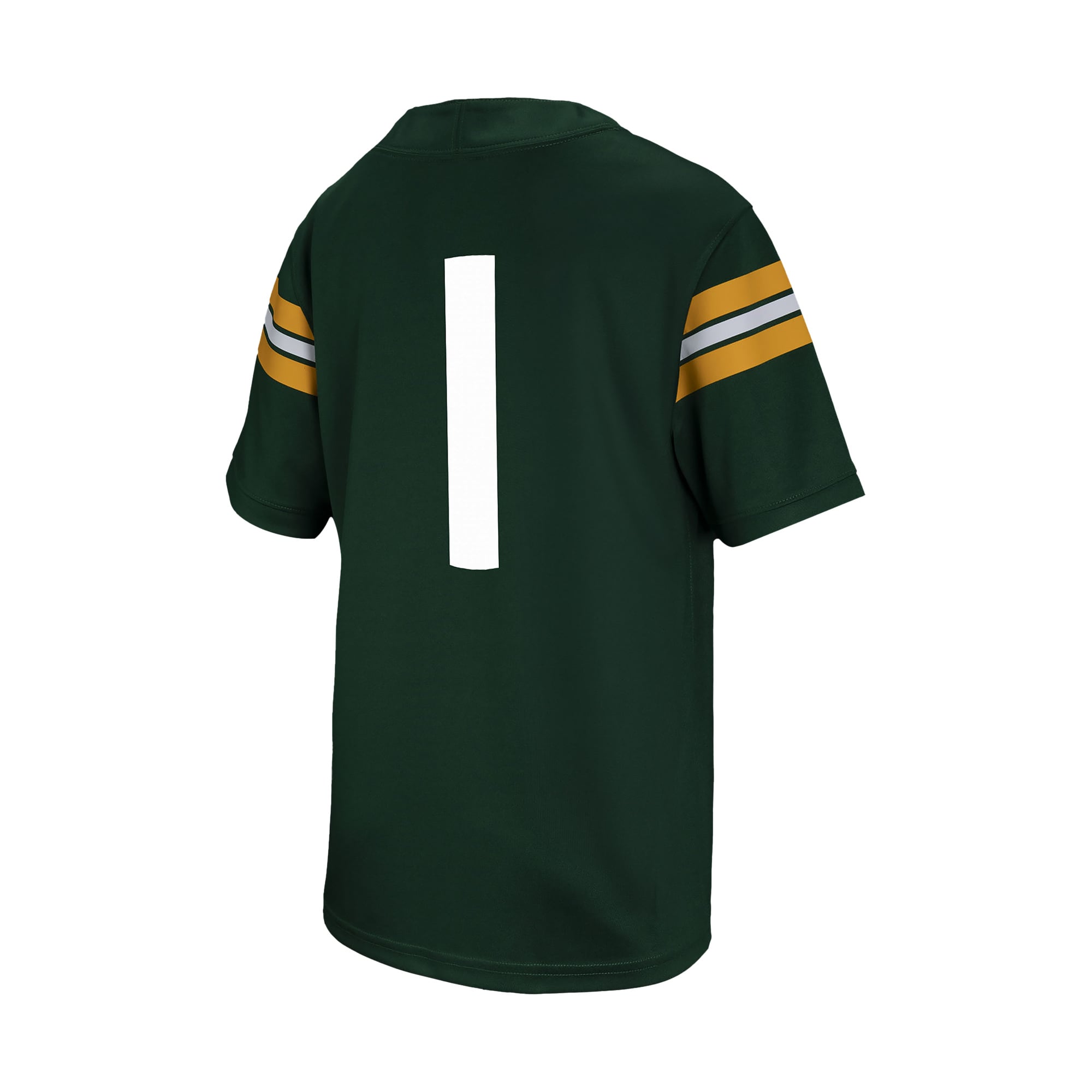 #1 Baylor Bears Youth Football Jersey Green - back view