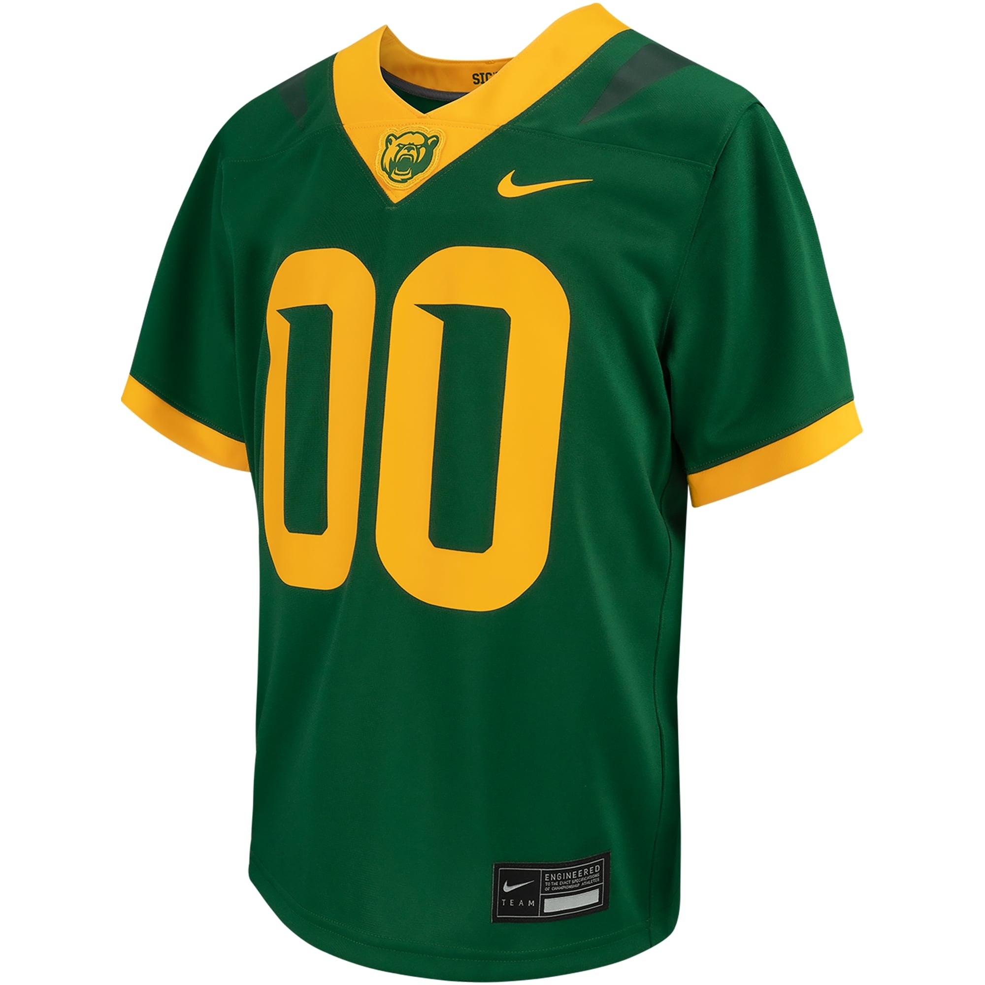 #0 Baylor Bears Youth Jersey Green - front view