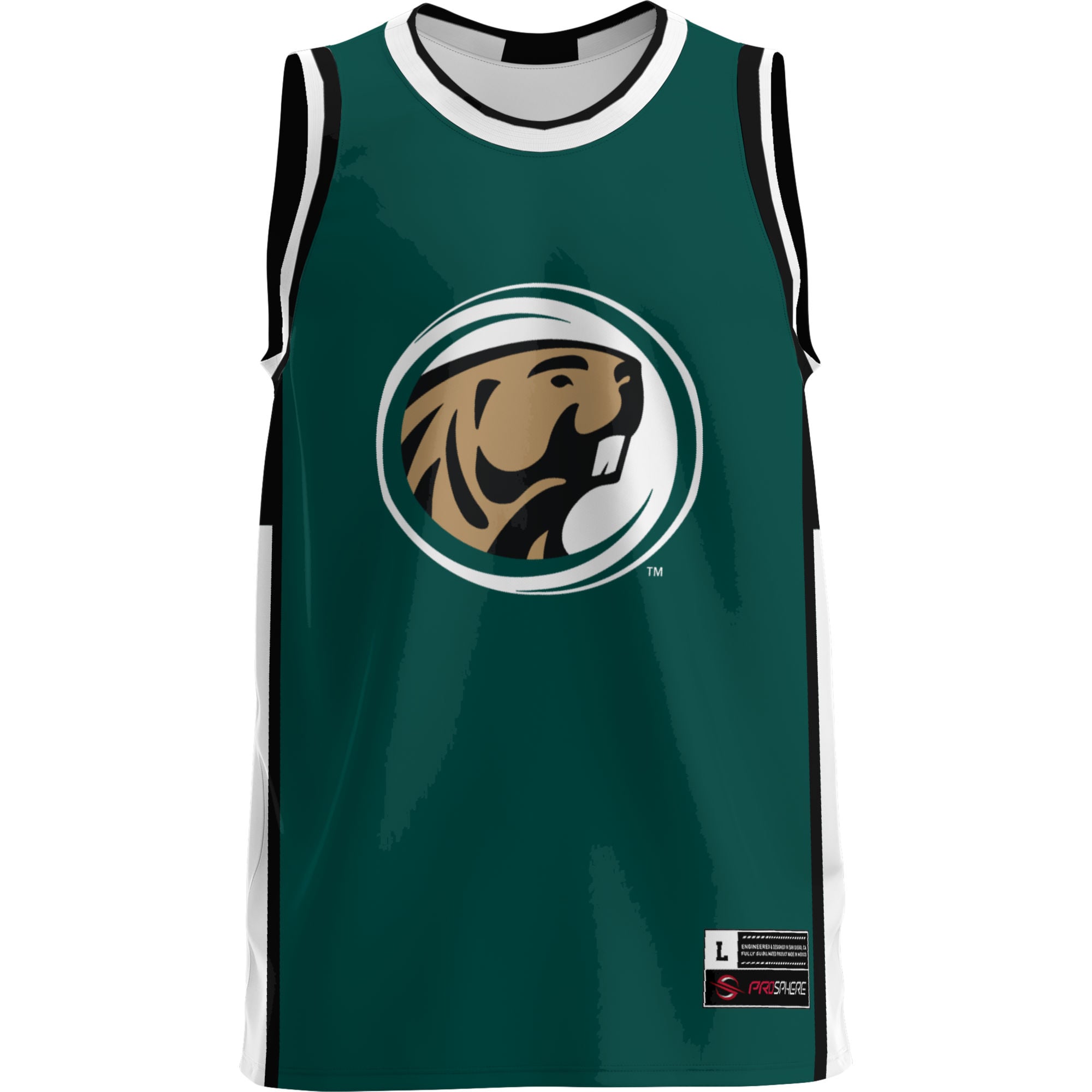 Bemidji State Beavers Lightweight Basketball Jersey Green - front view