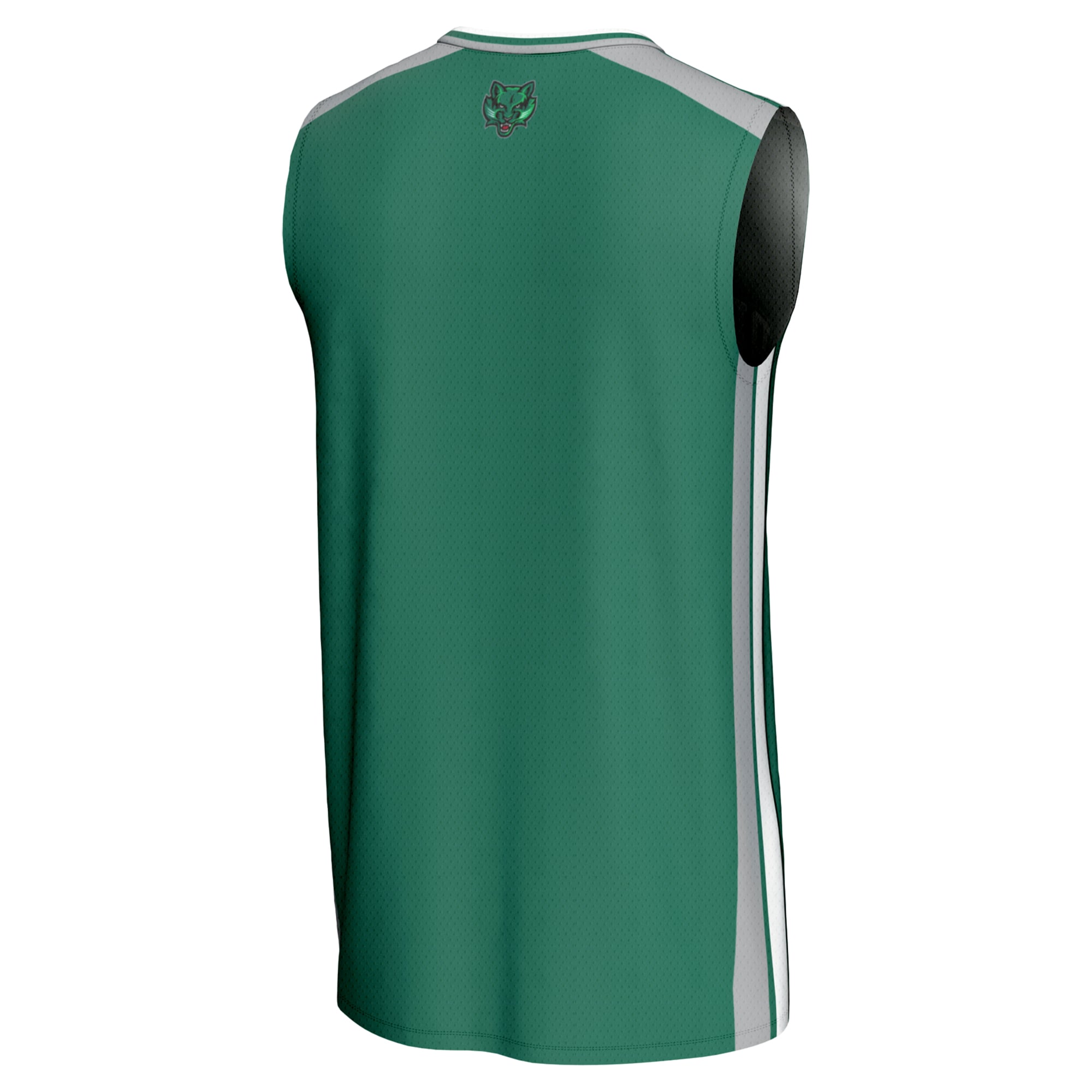 Binghamton Bearcats Spirit Basketball Jersey Green - back view
