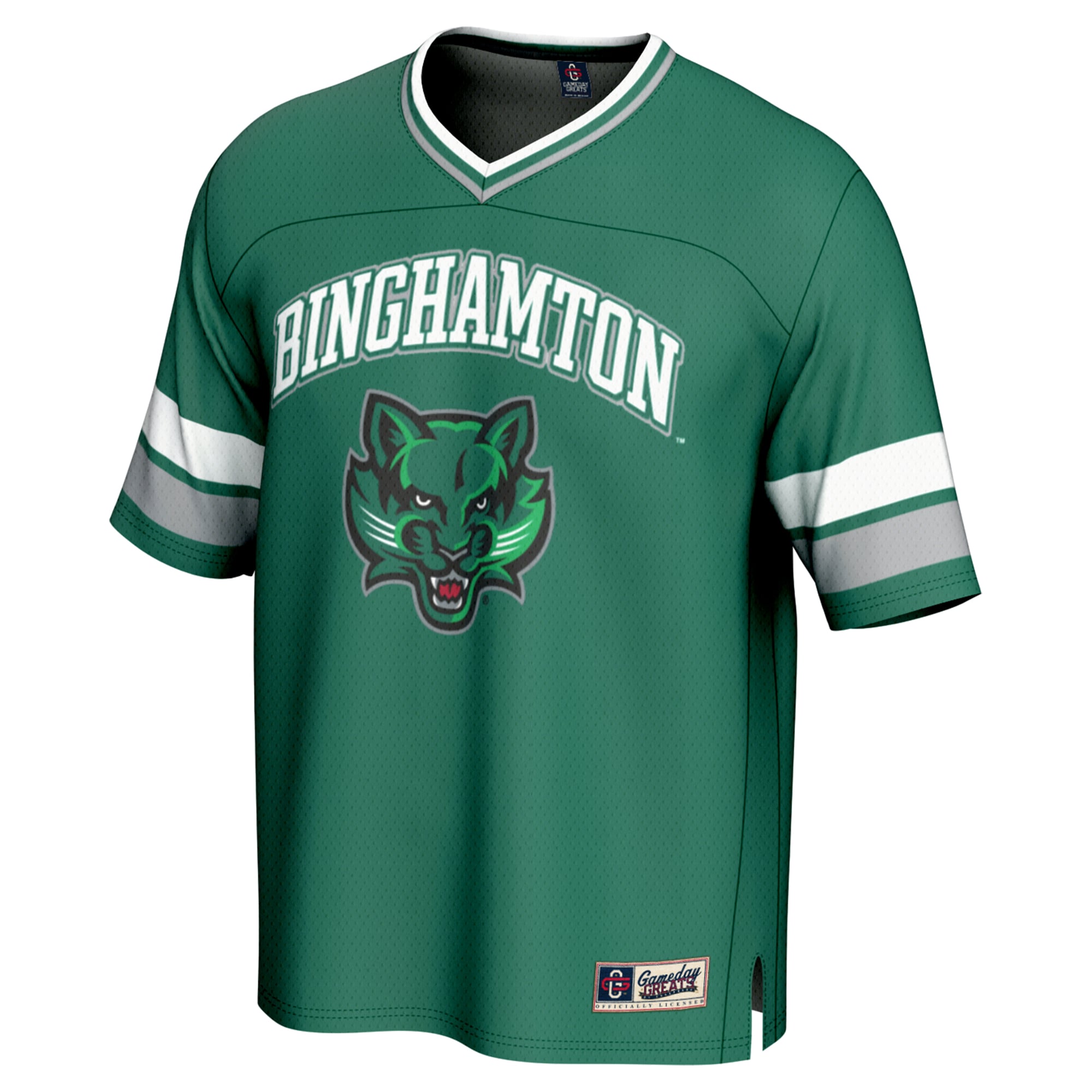 Binghamton Bearcats Spirit Football Jersey Green - front view