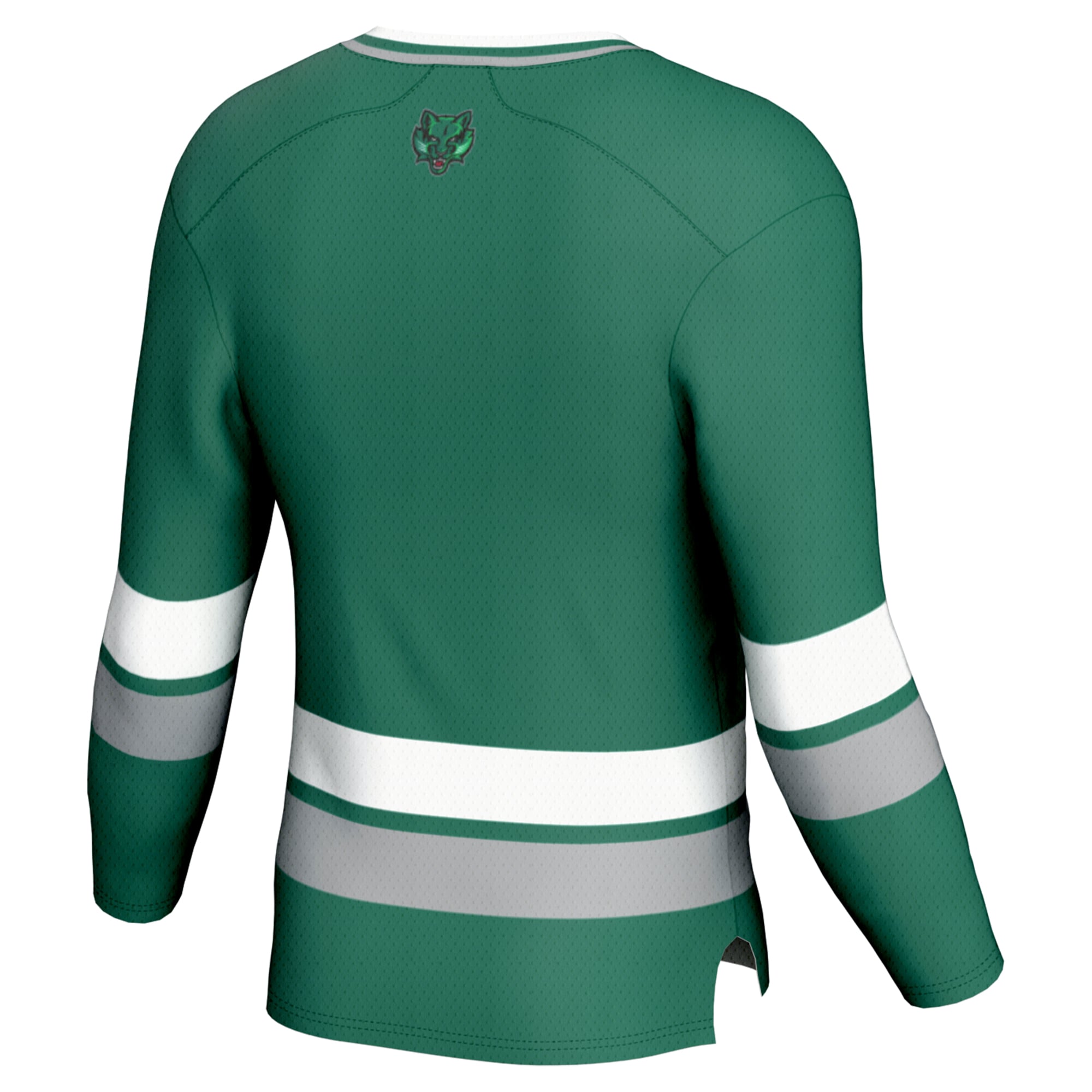Binghamton Bearcats Spirit Hockey Jersey Green - back view