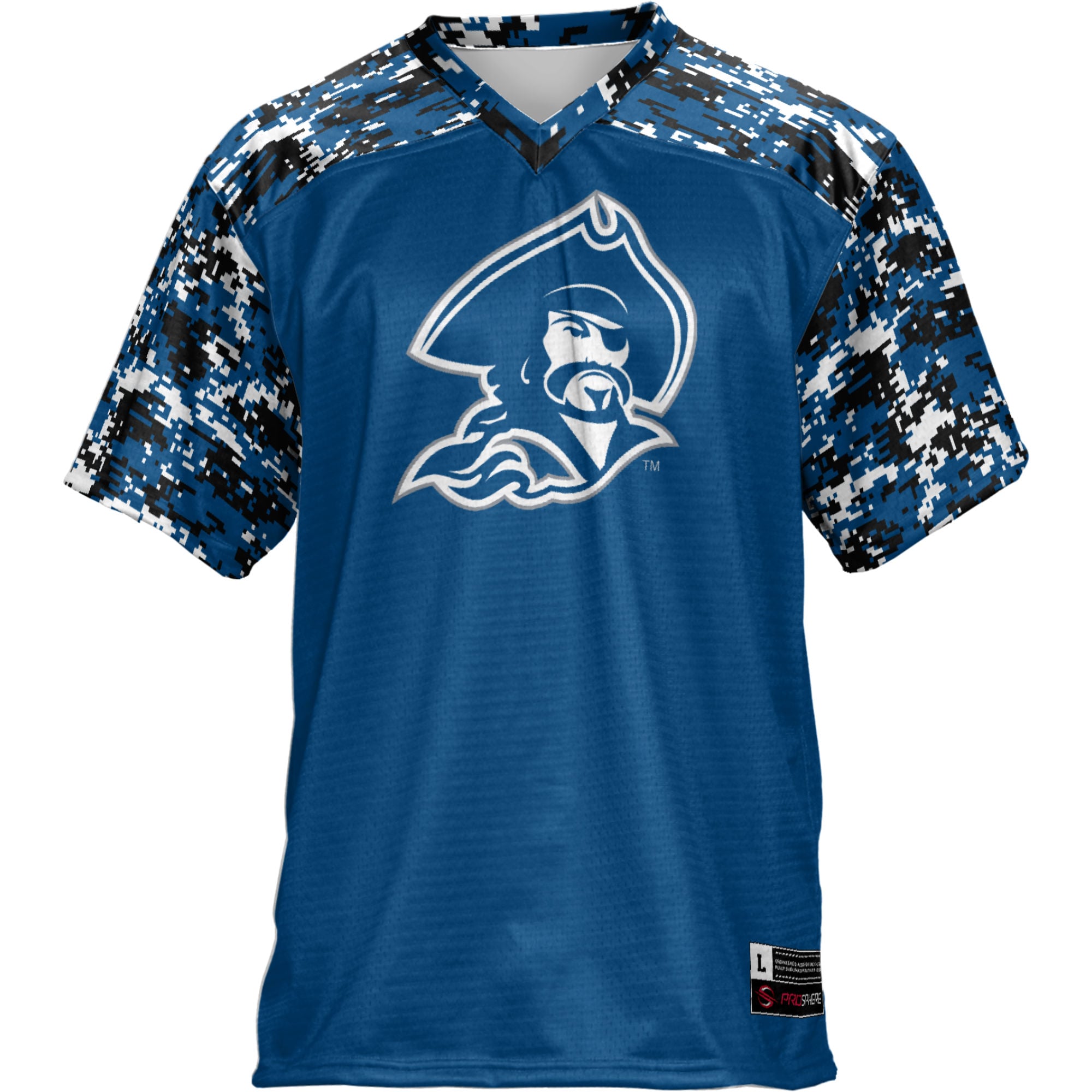 Blinn College Buccaneers Football Jersey Blue - front view