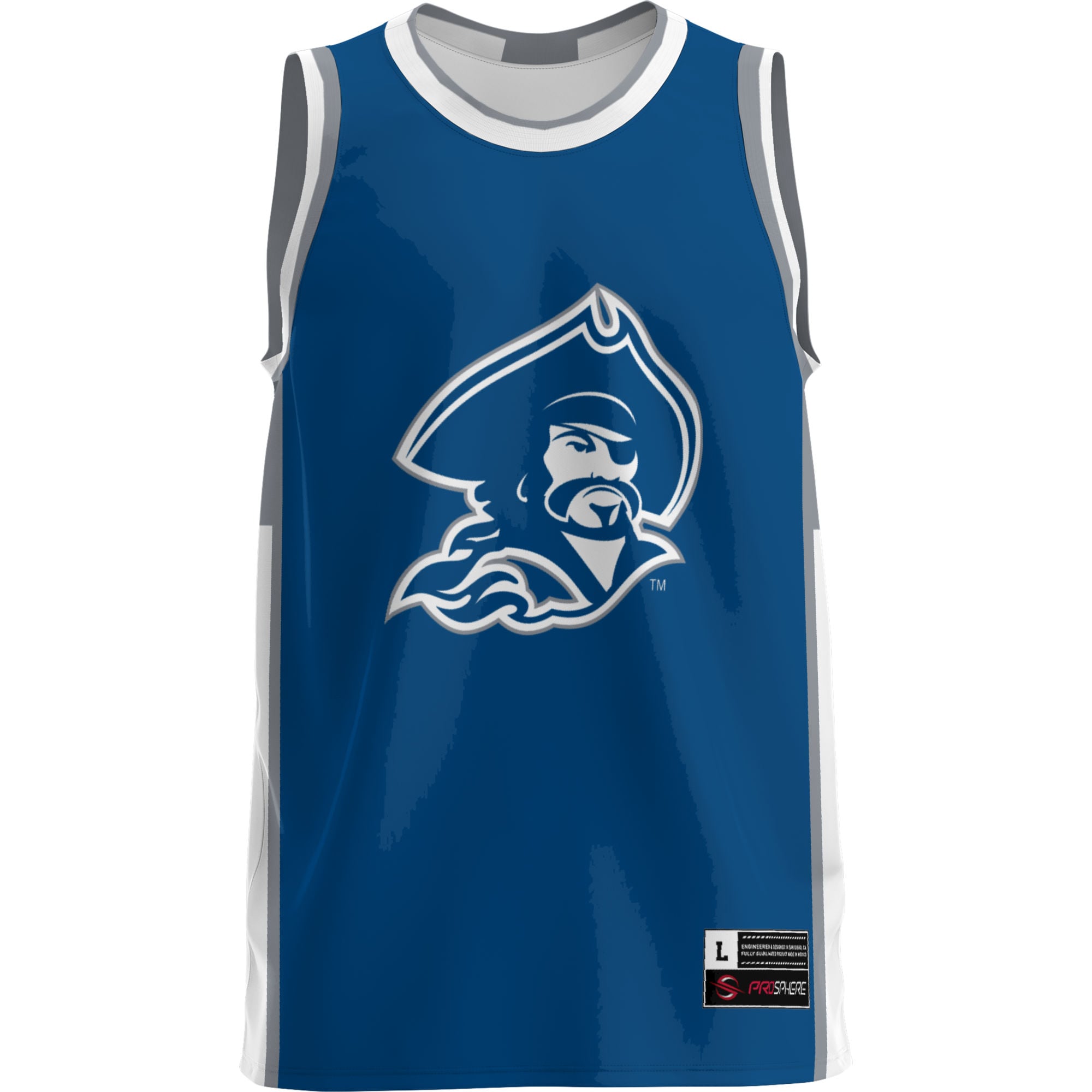 Blinn College Buccaneers Lightweight Basketball Jersey Blue - front view