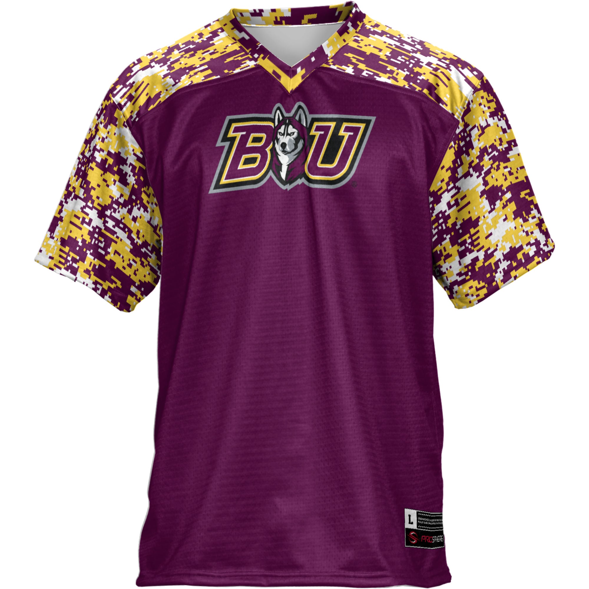 Bloomsburg Huskies Football Jersey Maroon - front view