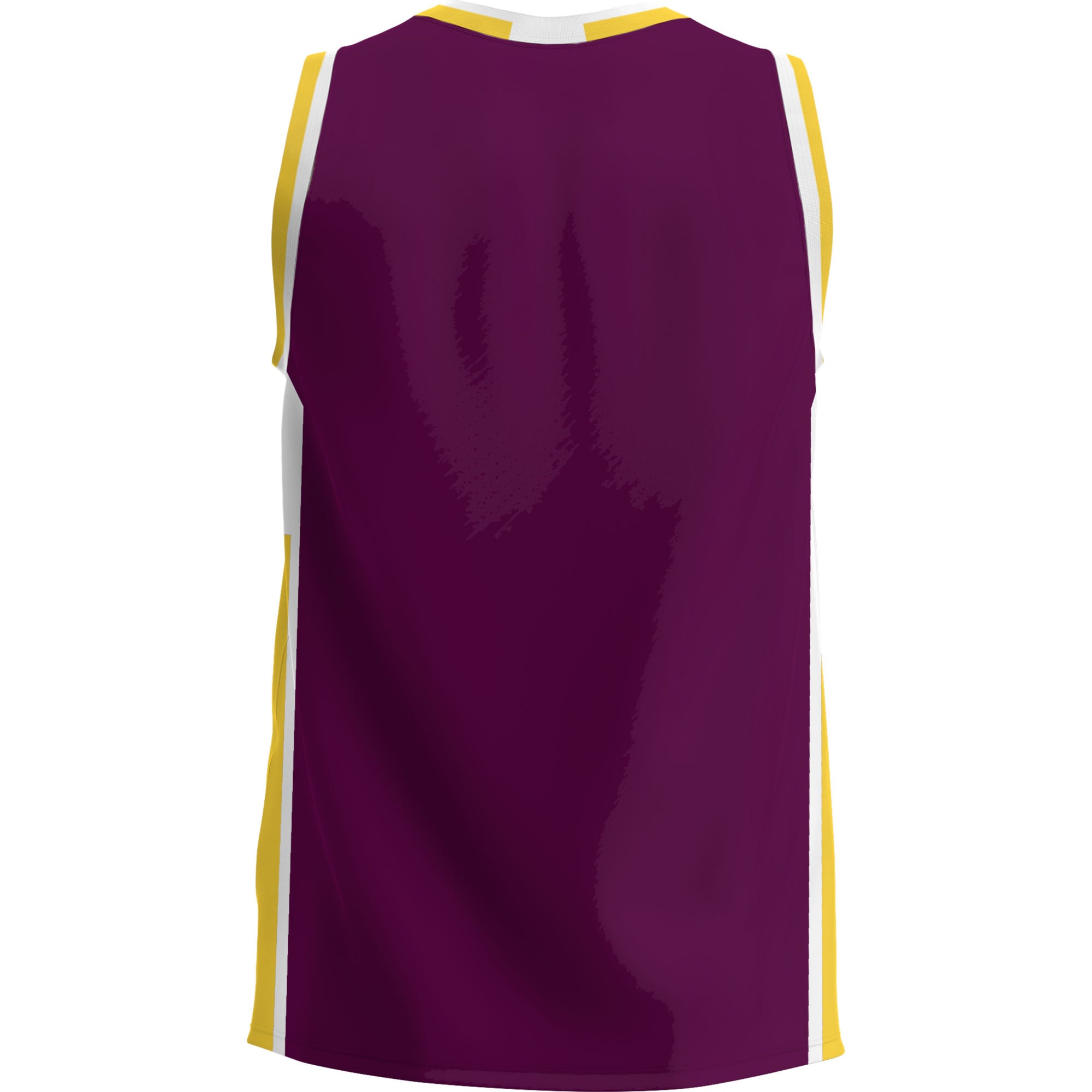 Bloomsburg Huskies Lightweight Basketball Jersey Maroon - back view
