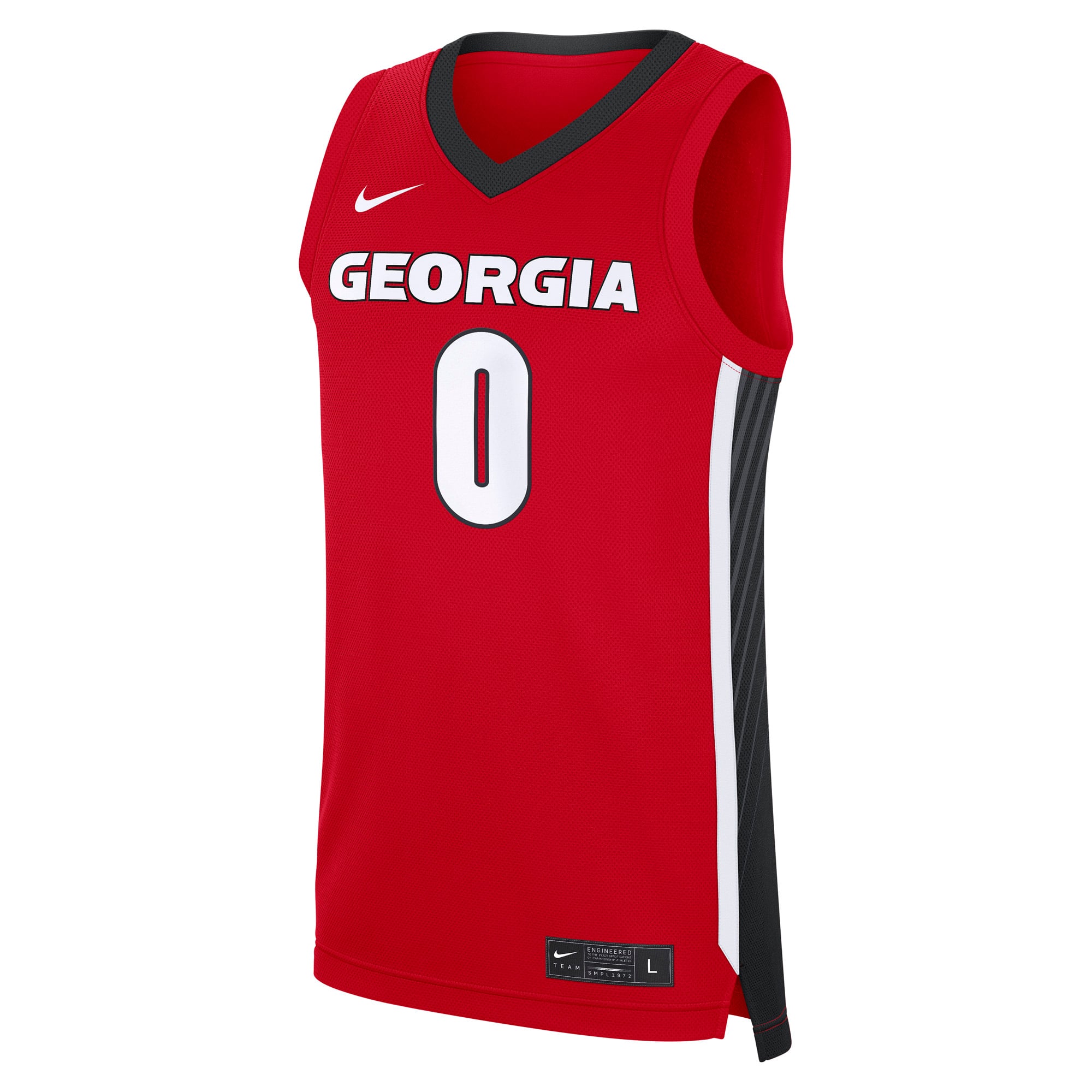 Blue Cain Georgia Bulldogs Men's Basketball Player Jersey Red - front view