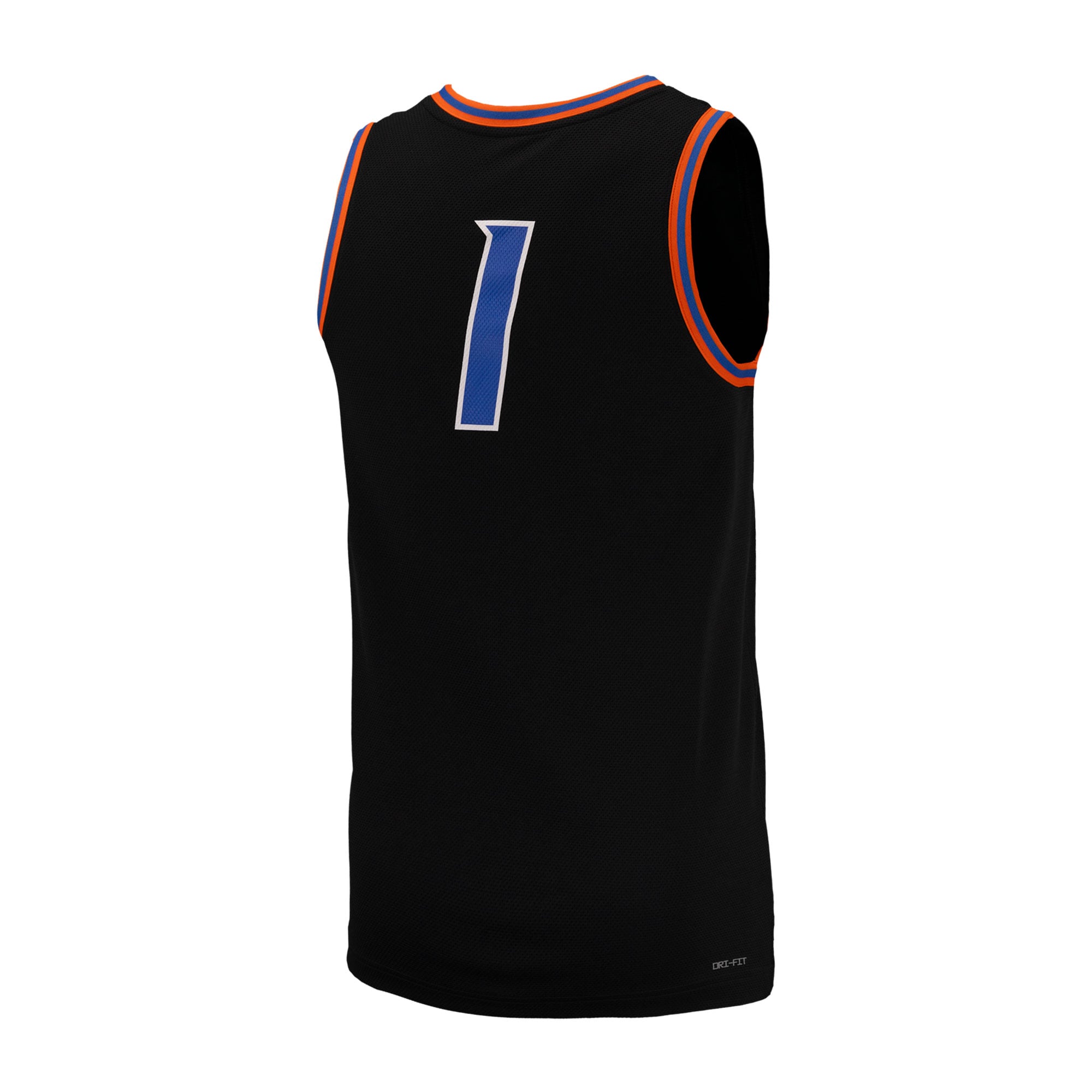 #1 Boise State Broncos Basketball Jersey Black - back view