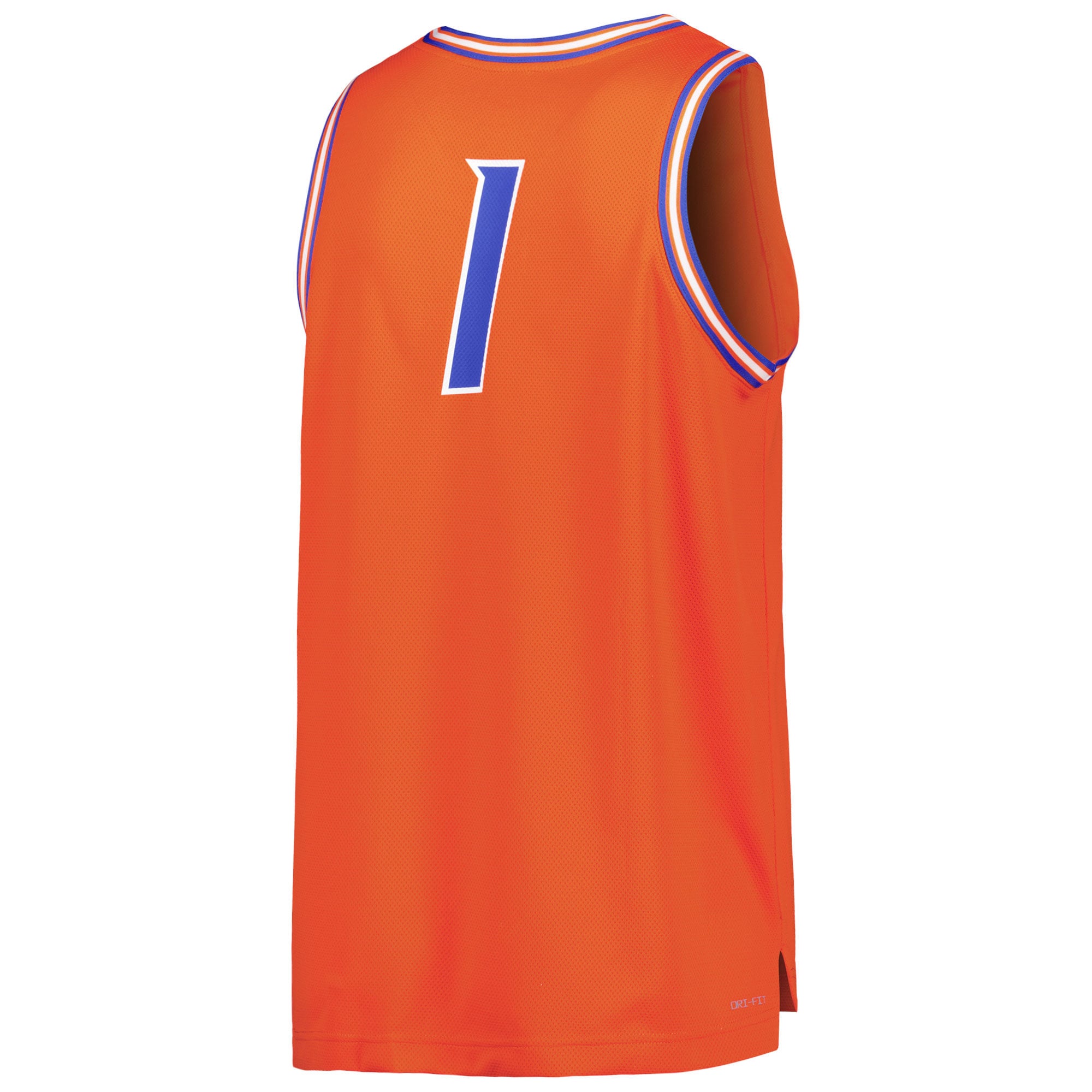 #1 Boise State Broncos Basketball Jersey Orange - back view