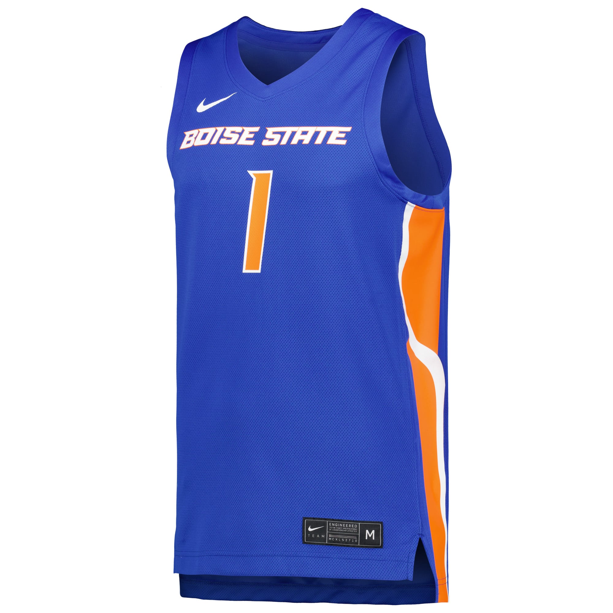 Boise State Broncos Basketball Jersey Royal - front view