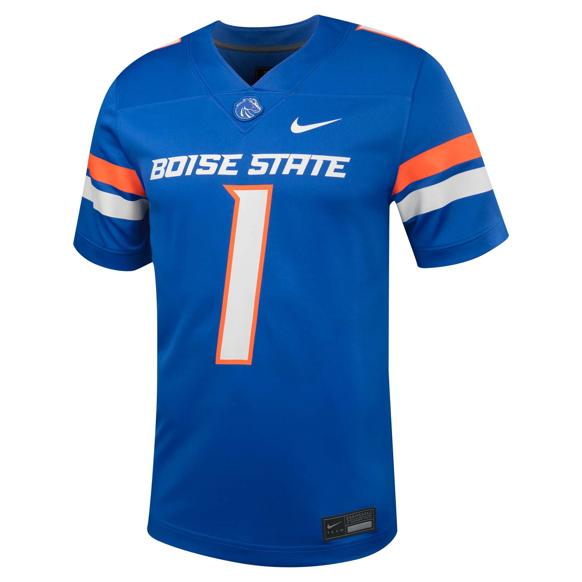 #1 Boise State Broncos Football Jersey Royal - front view