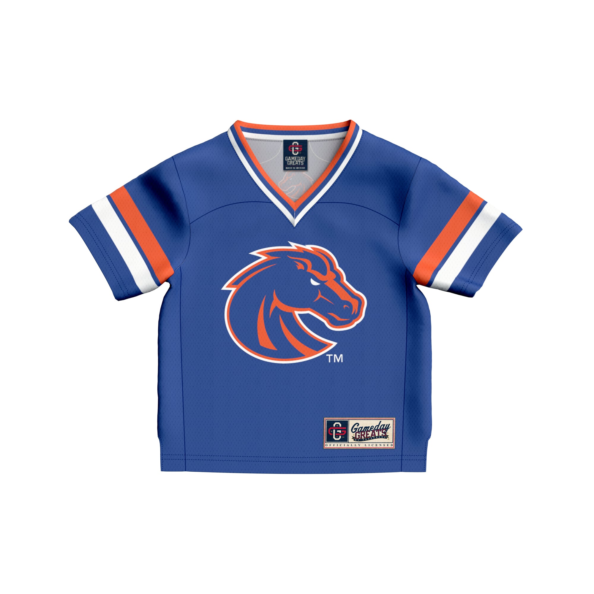 Boise State Broncos Infant Lightweight Collegiate Football Fashion Jersey Royal - front view