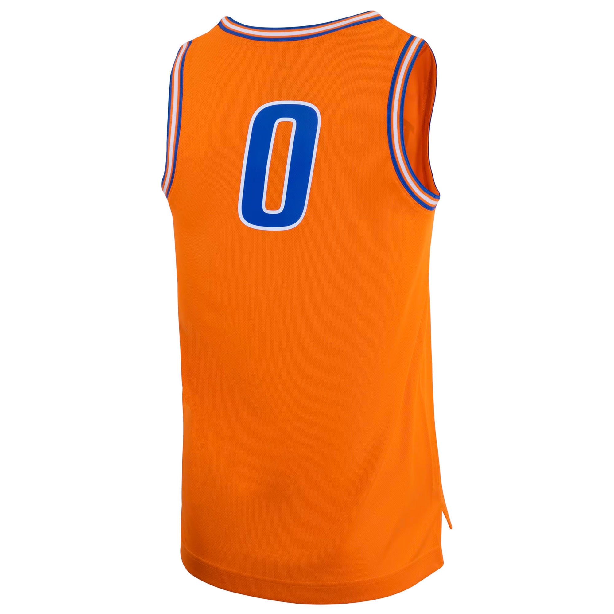#0 Boise State Broncos Retro Basketball Jersey Orange - back view