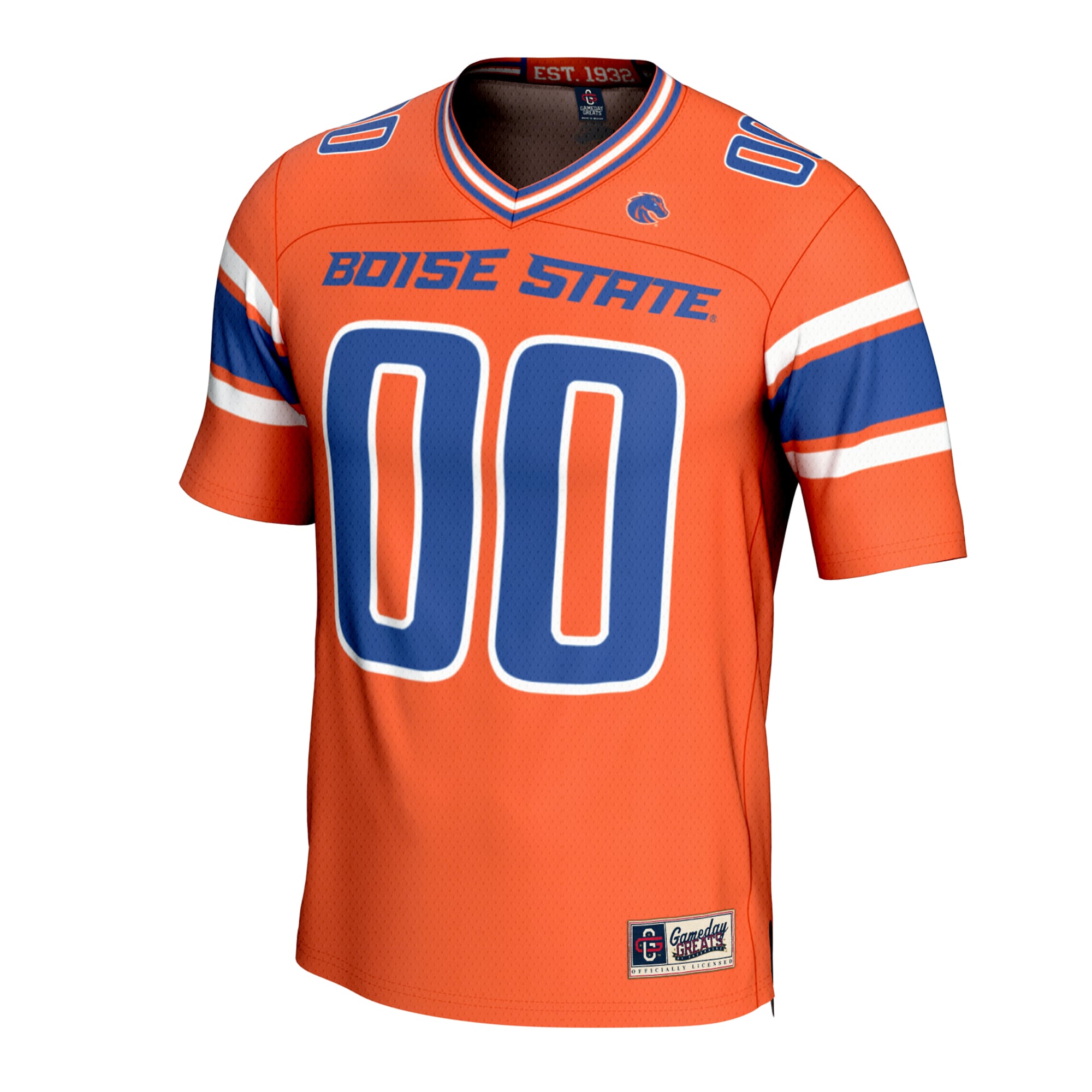 Boise State Broncos Unisex Lightweight Collegiate Football Fashion Jersey Orange - front view