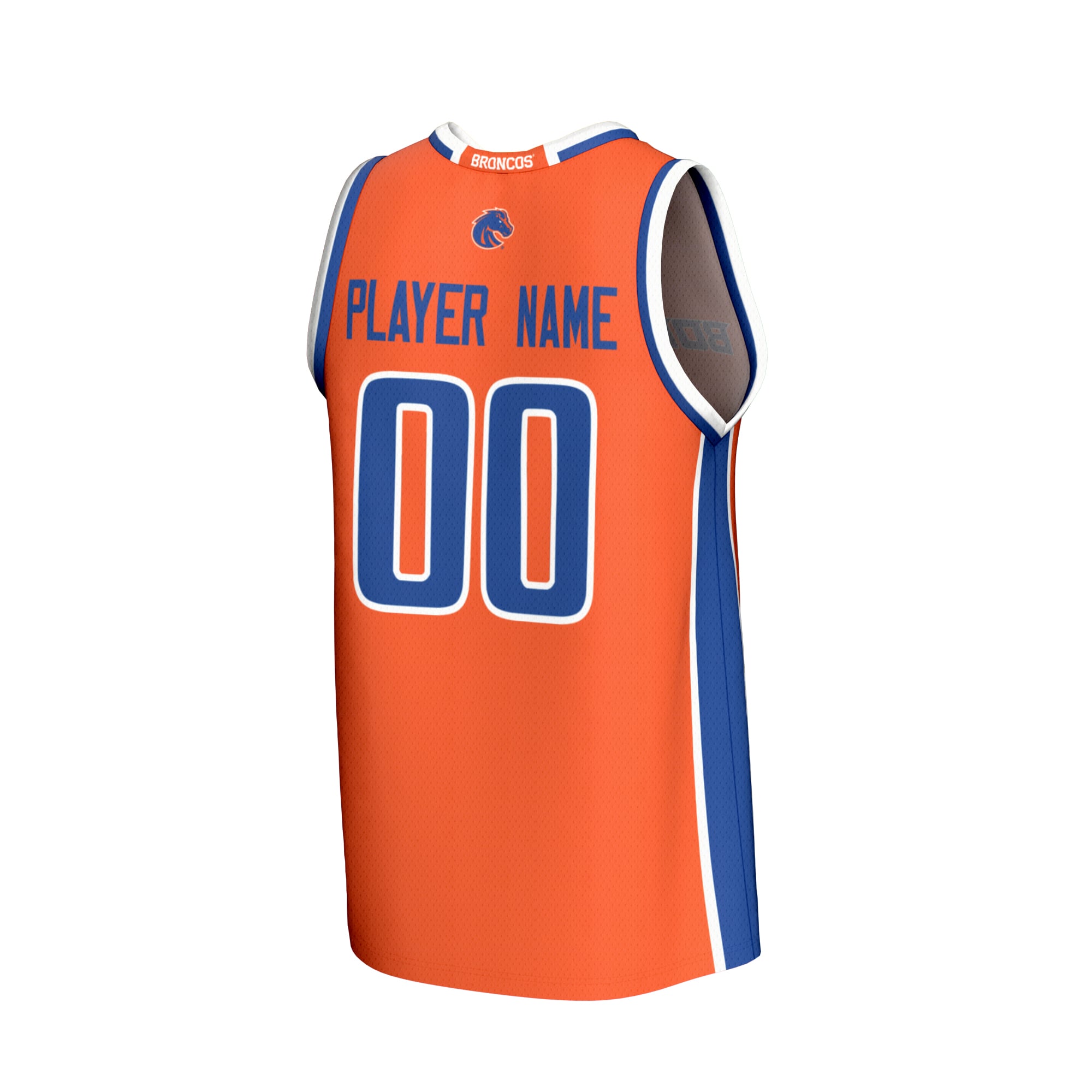 Boise State Broncos Unisex Lightweight Collegiate Men's Basketball Fashion Jersey - back view