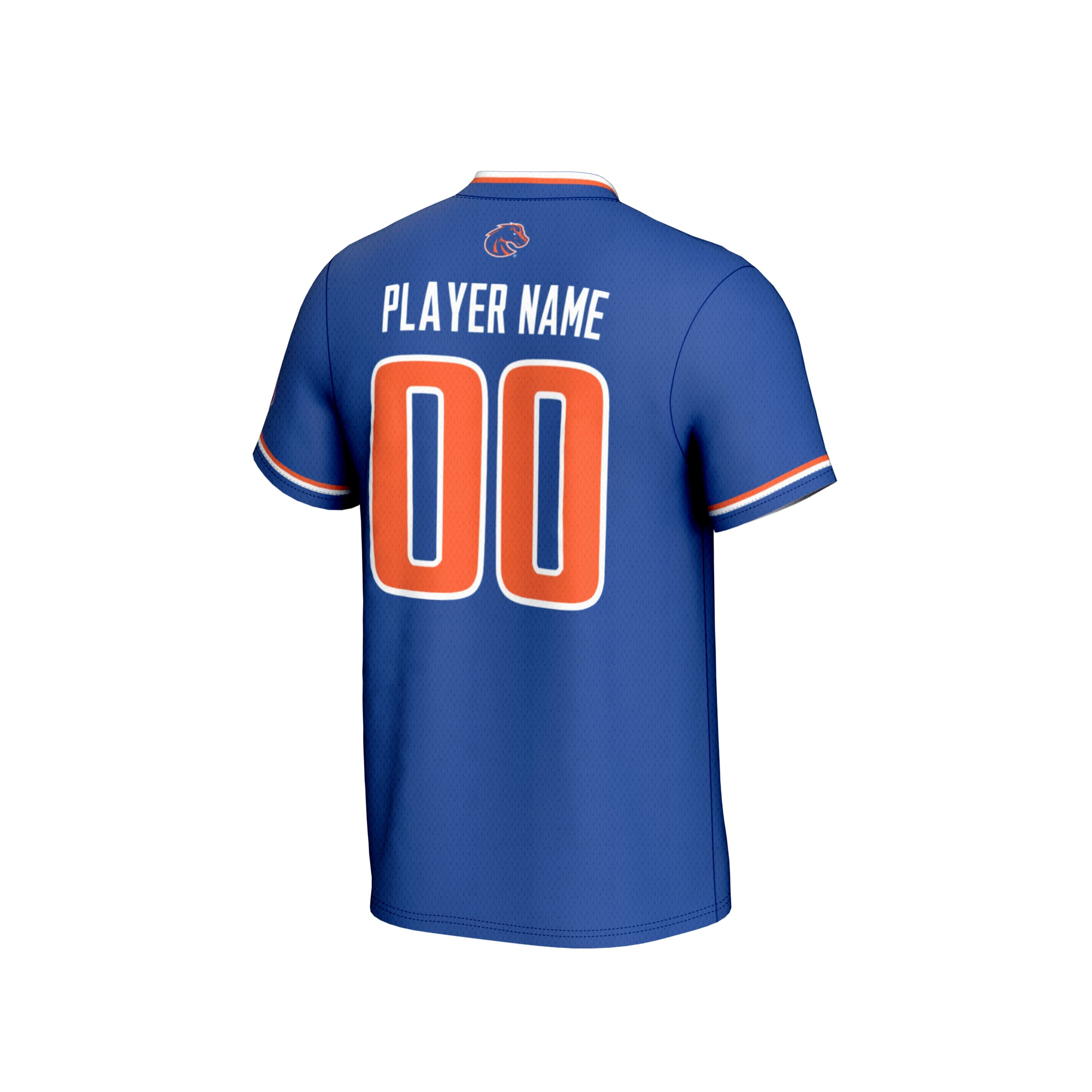 Boise State Broncos Unisex Lightweight Collegiate Softball Fashion Jersey Royal - back view
