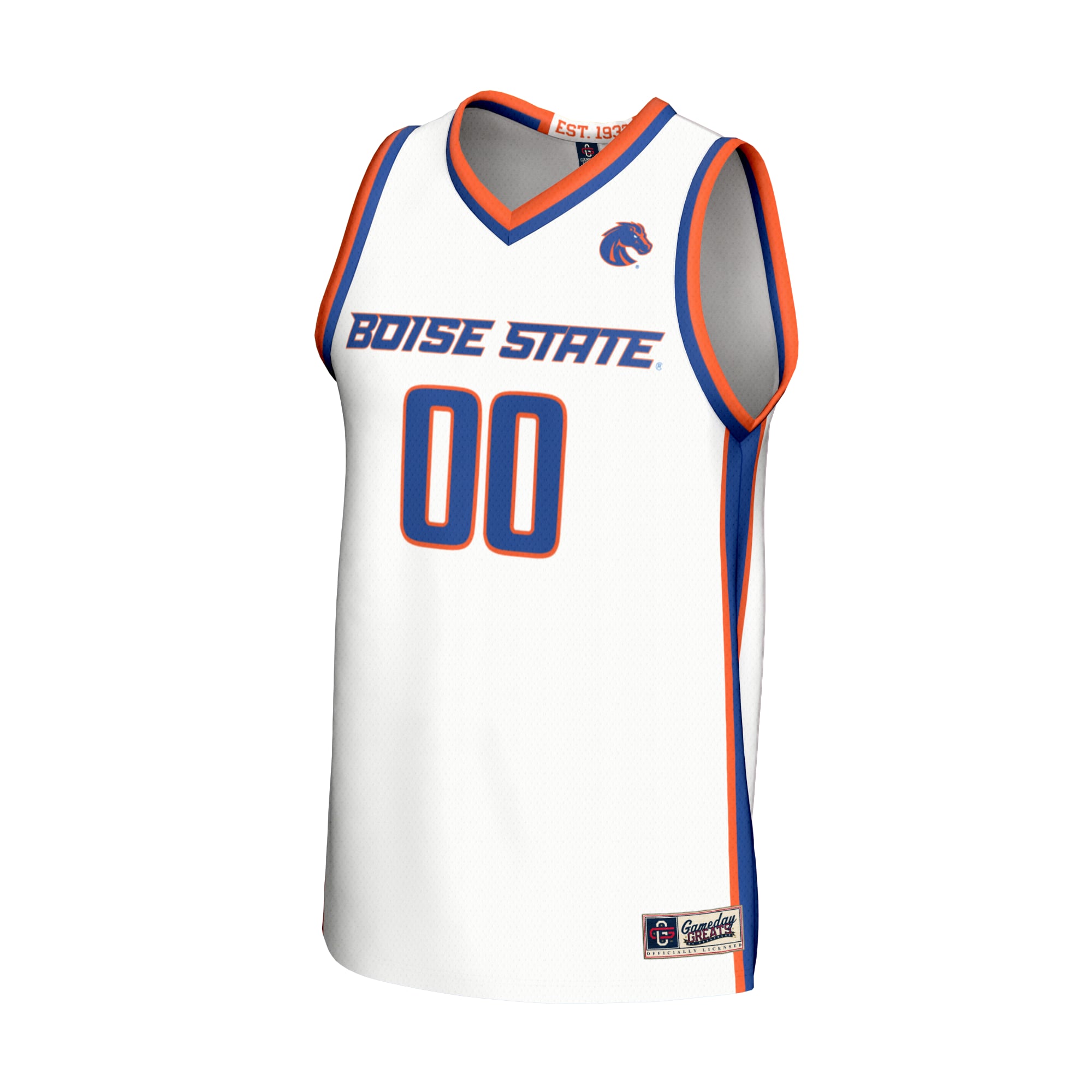 Boise State Broncos Unisex Lightweight Collegiate Women's Basketball Fashion Jersey - front view