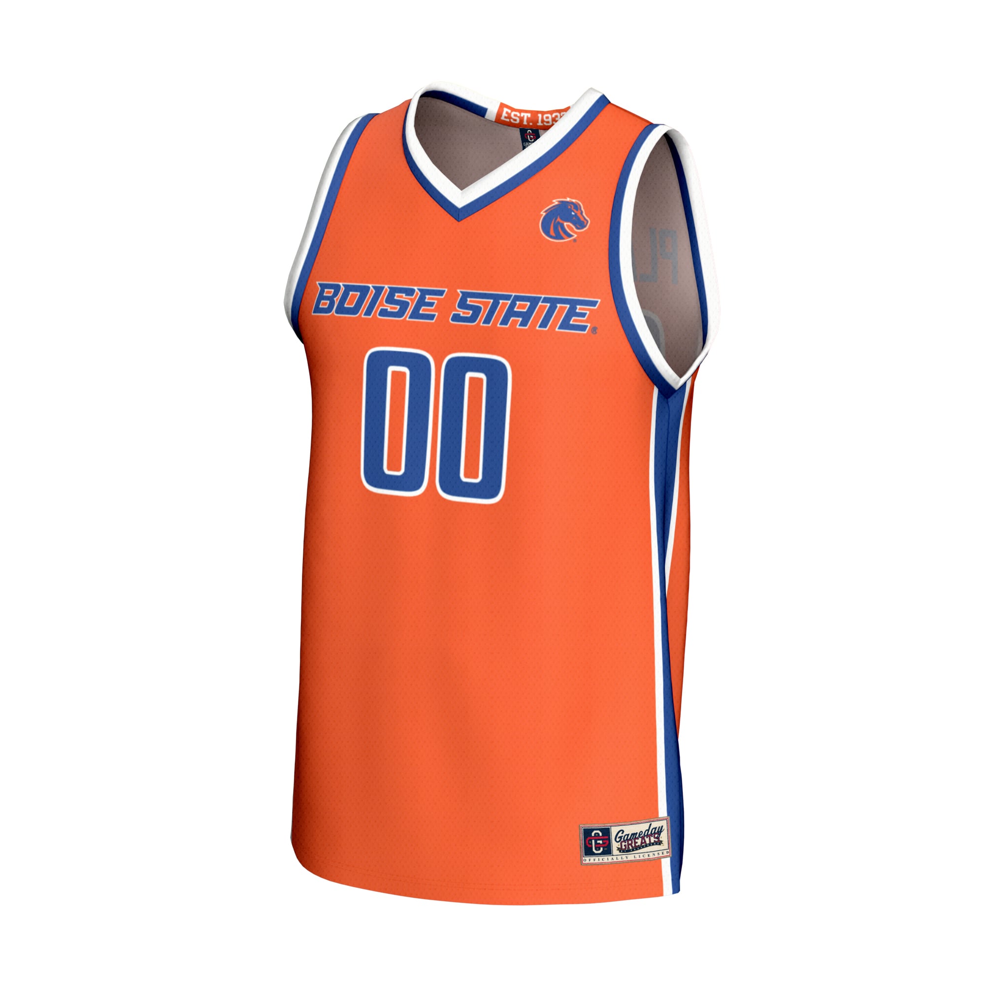 Boise State Broncos Unisex Lightweight Collegiate Women's Basketball Fashion Jersey - front view