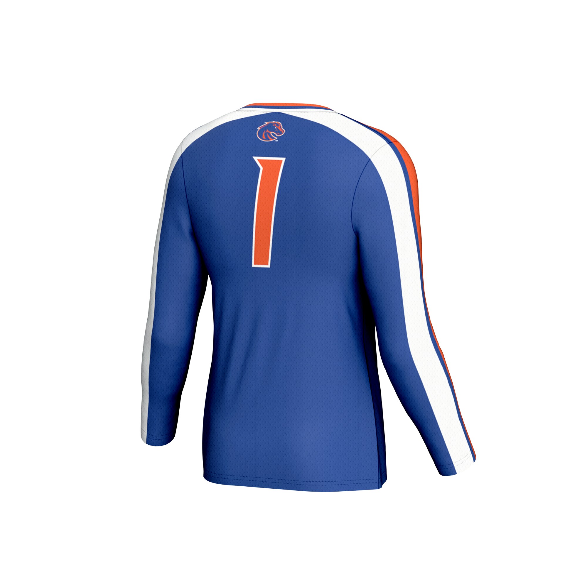 Boise State Broncos Unisex Lightweight Women's #1 Volleyball Fashion Jersey Royal - back view