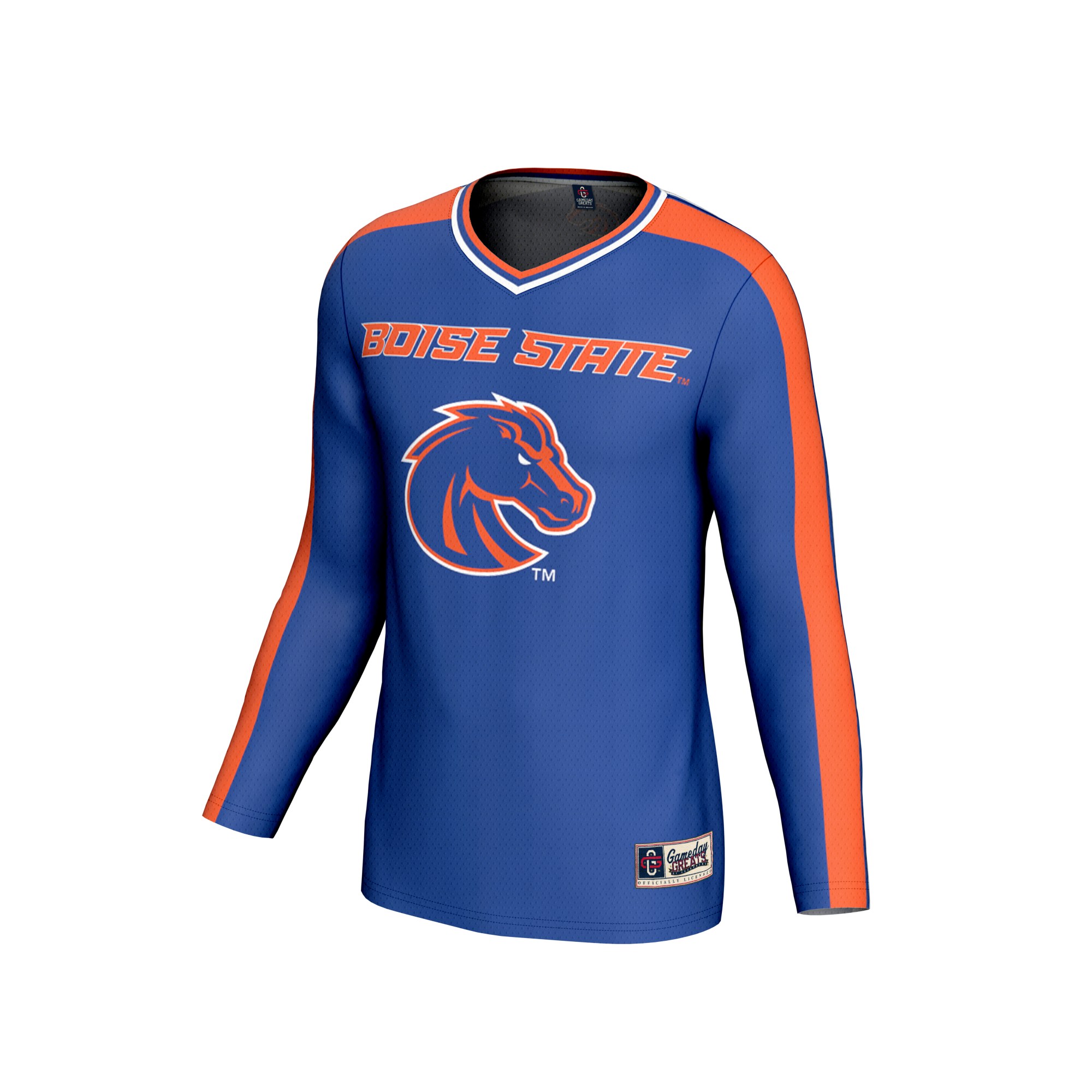 Boise State Broncos Youth Lightweight Women's #1 Volleyball Fashion Jersey Royal - front view