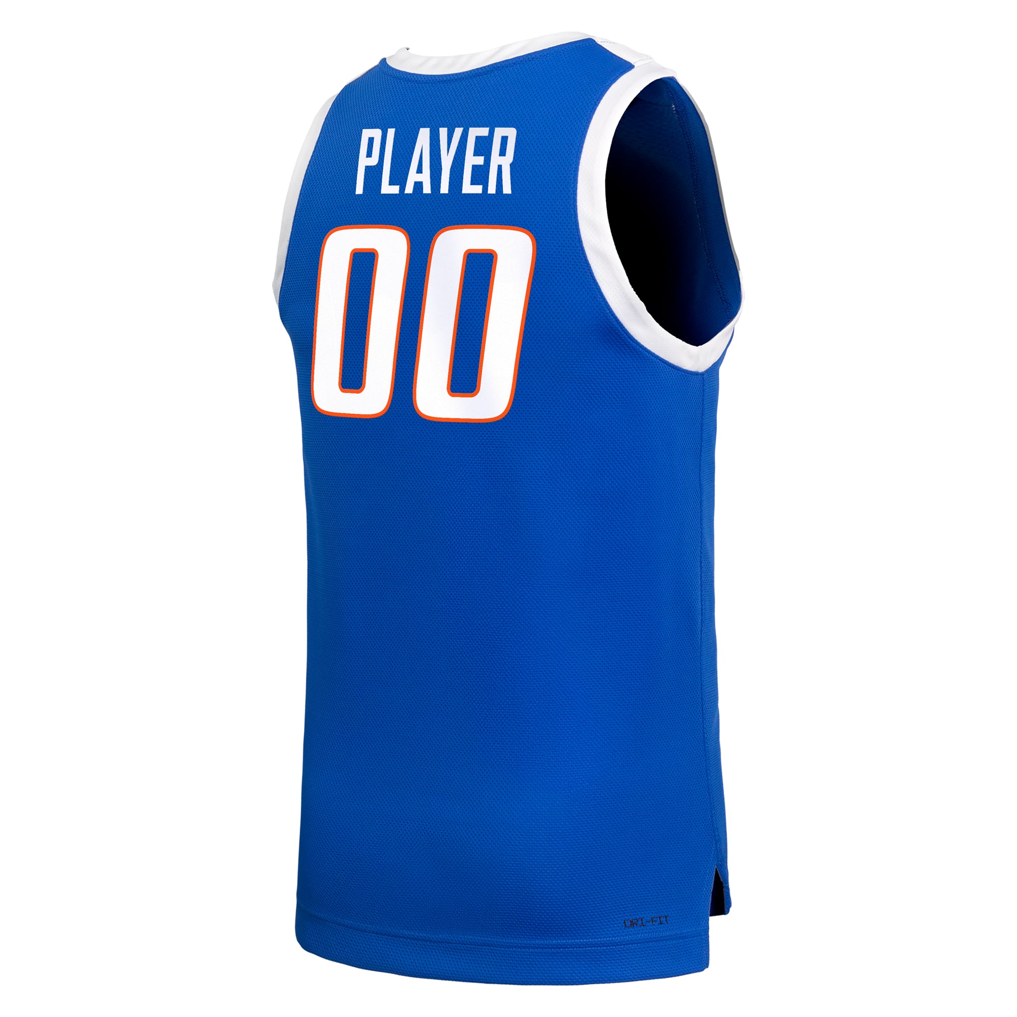 Boise State Broncos Unisex Men's Basketball Jersey Royal - back view
