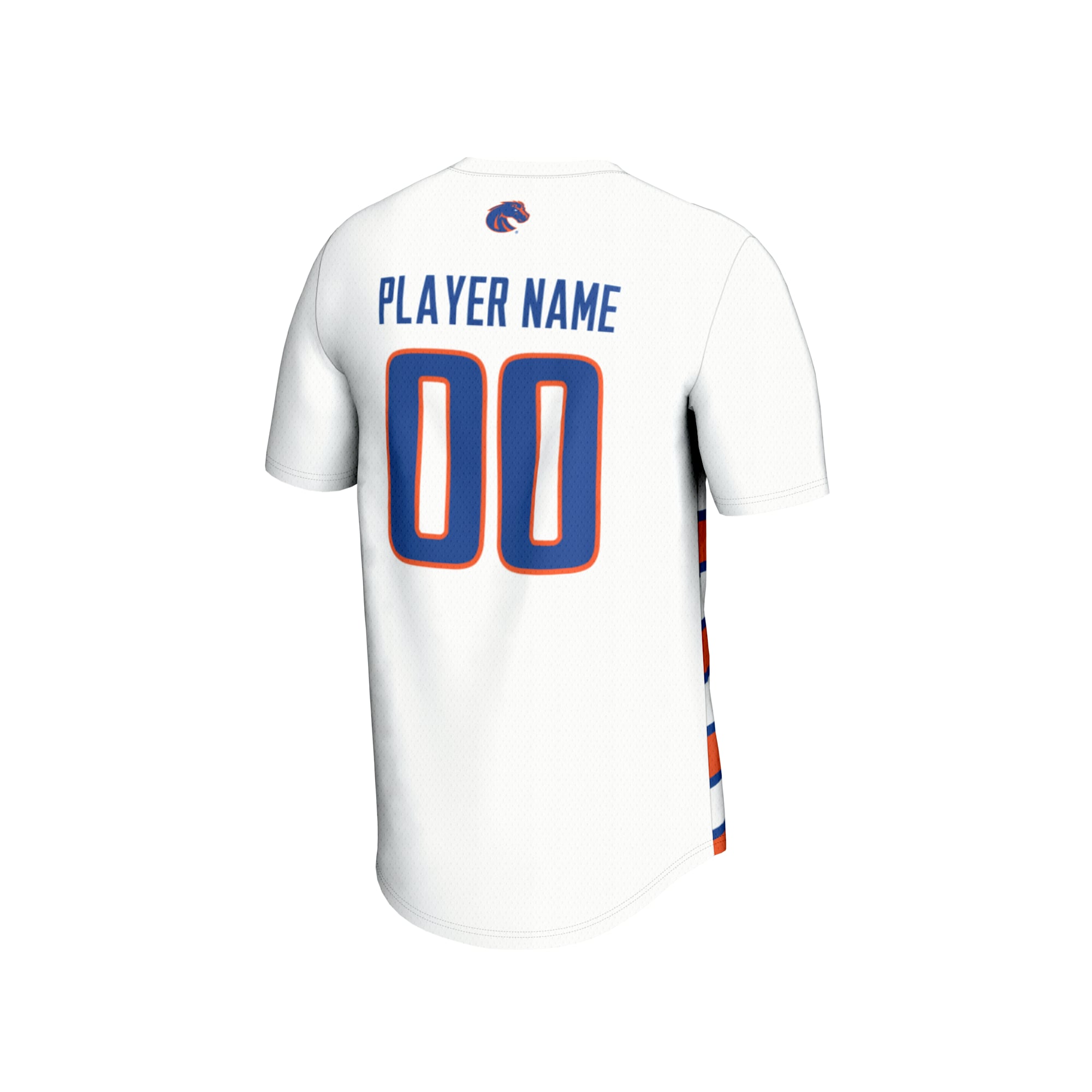 Boise State Broncos Unisex Women's Soccer Jersey White - back view