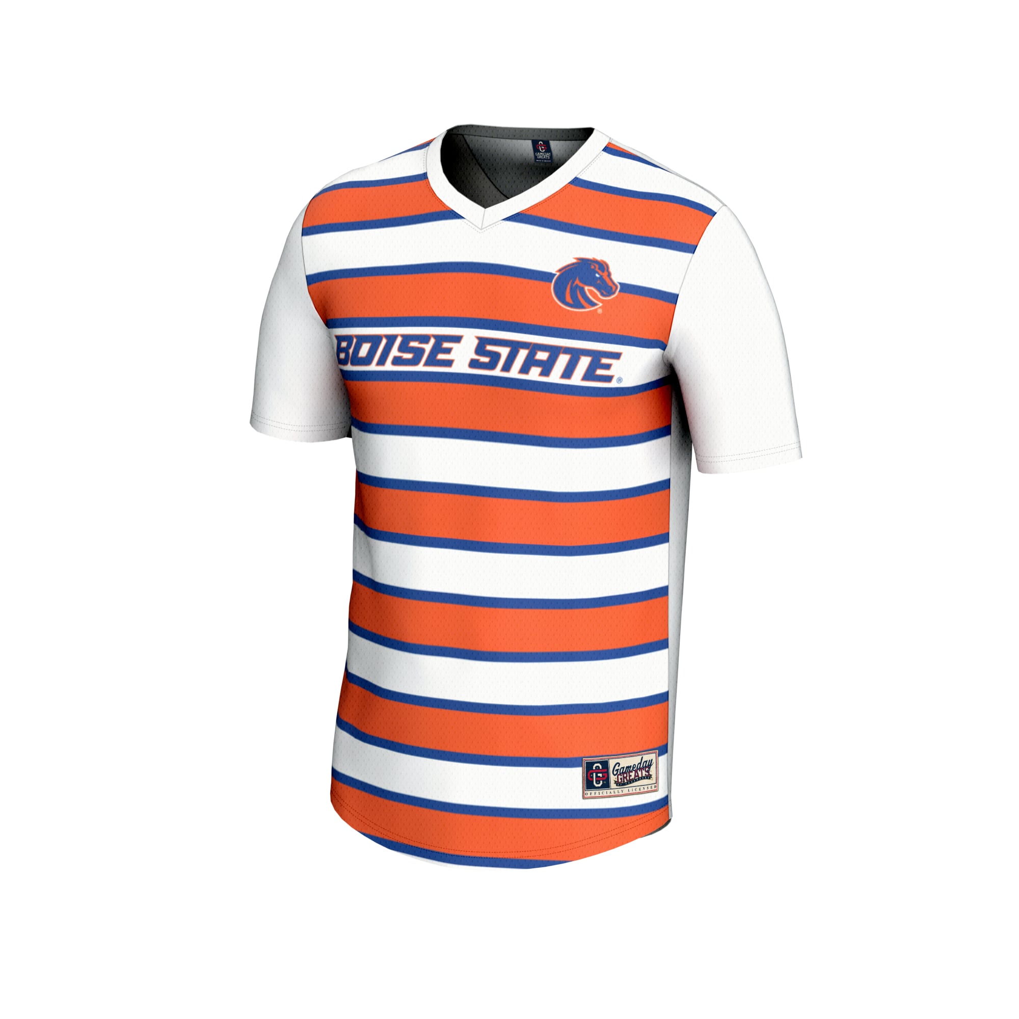 Boise State Broncos Unisex Women's Soccer Jersey White - front view