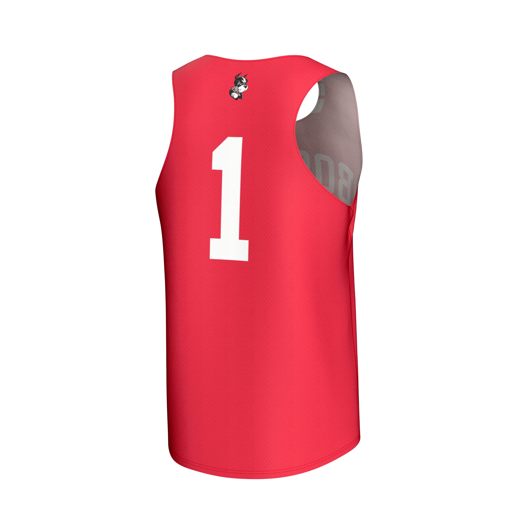 Boston University Unisex Lightweight Collegiate Field Hockey Fashion Jersey Scarlet - back view