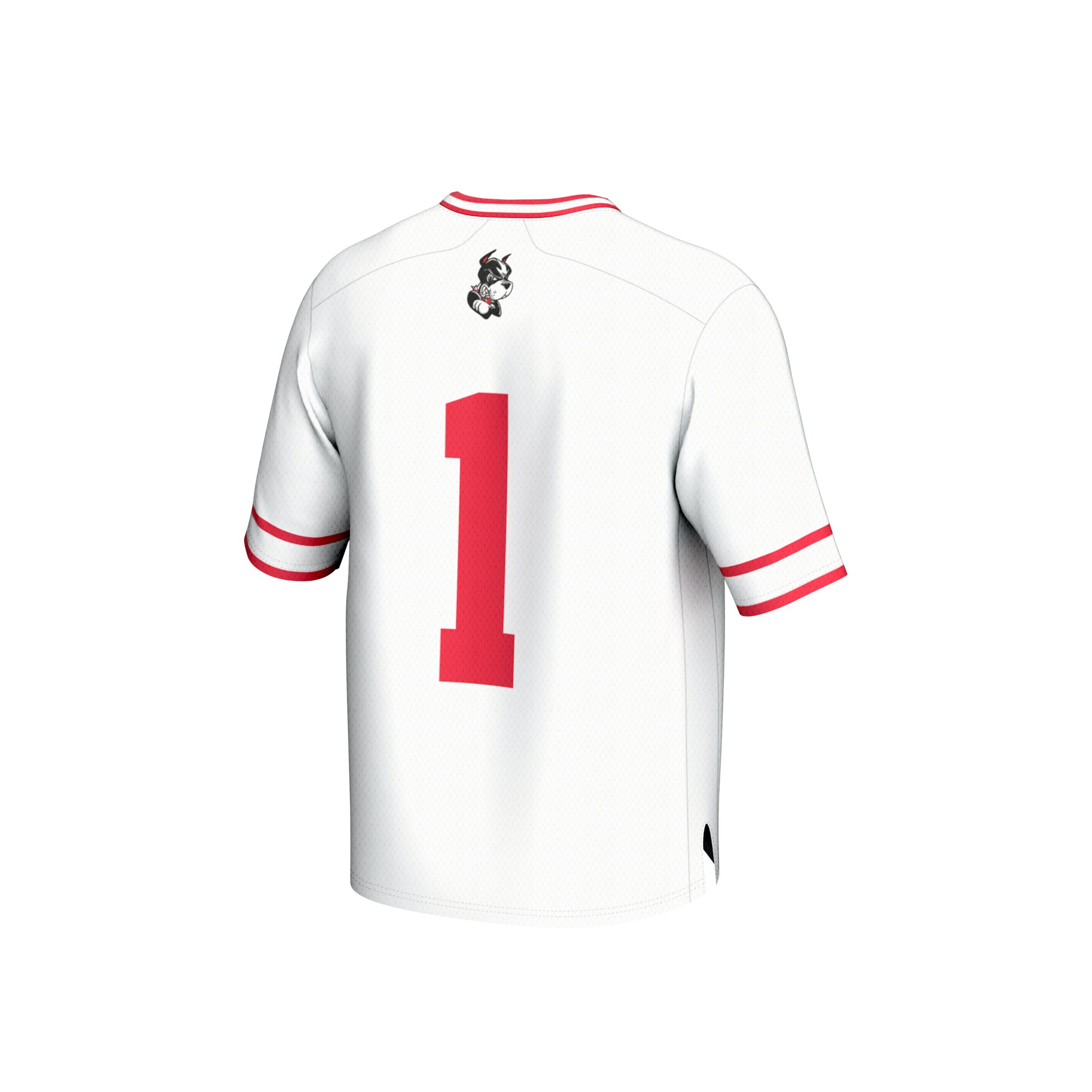 Boston University Youth Lightweight Collegiate Men's Lacrosse Fashion Jersey White - back view