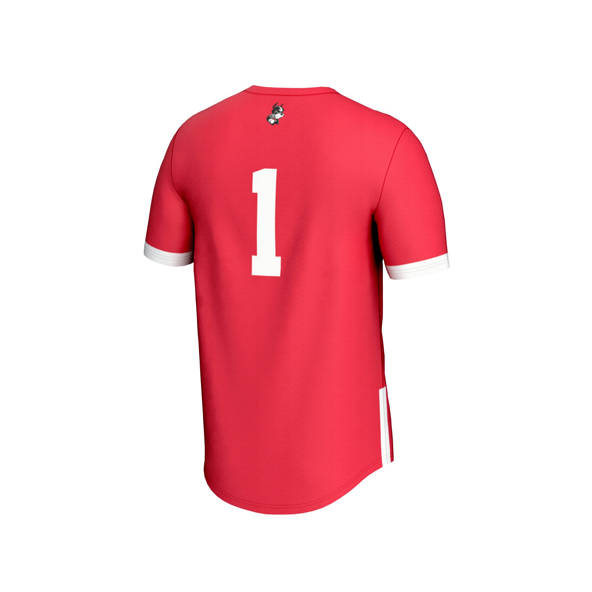 Boston University Youth Lightweight Collegiate Men's Lacrosse Fashion Jersey Scarlet - back view