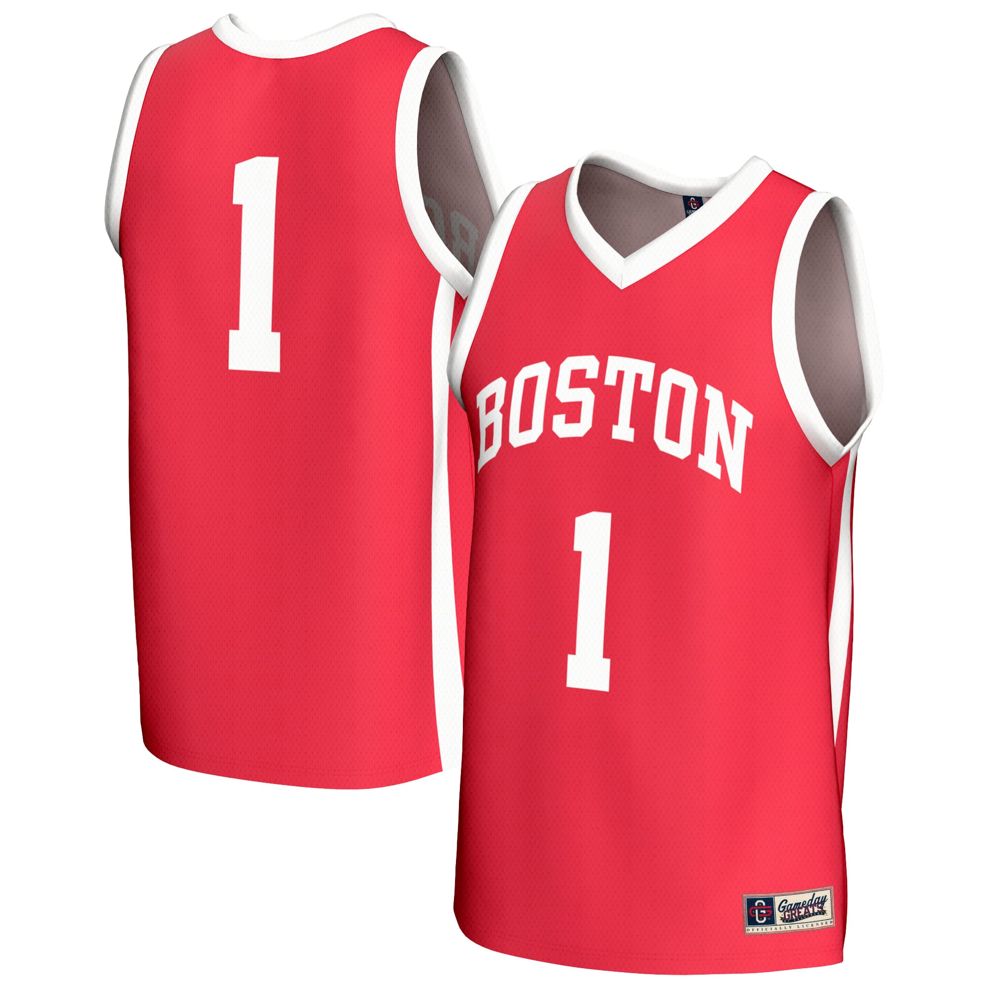 Boston University Youth Lightweight Collegiate Women's Basketball Fashion - front and back view