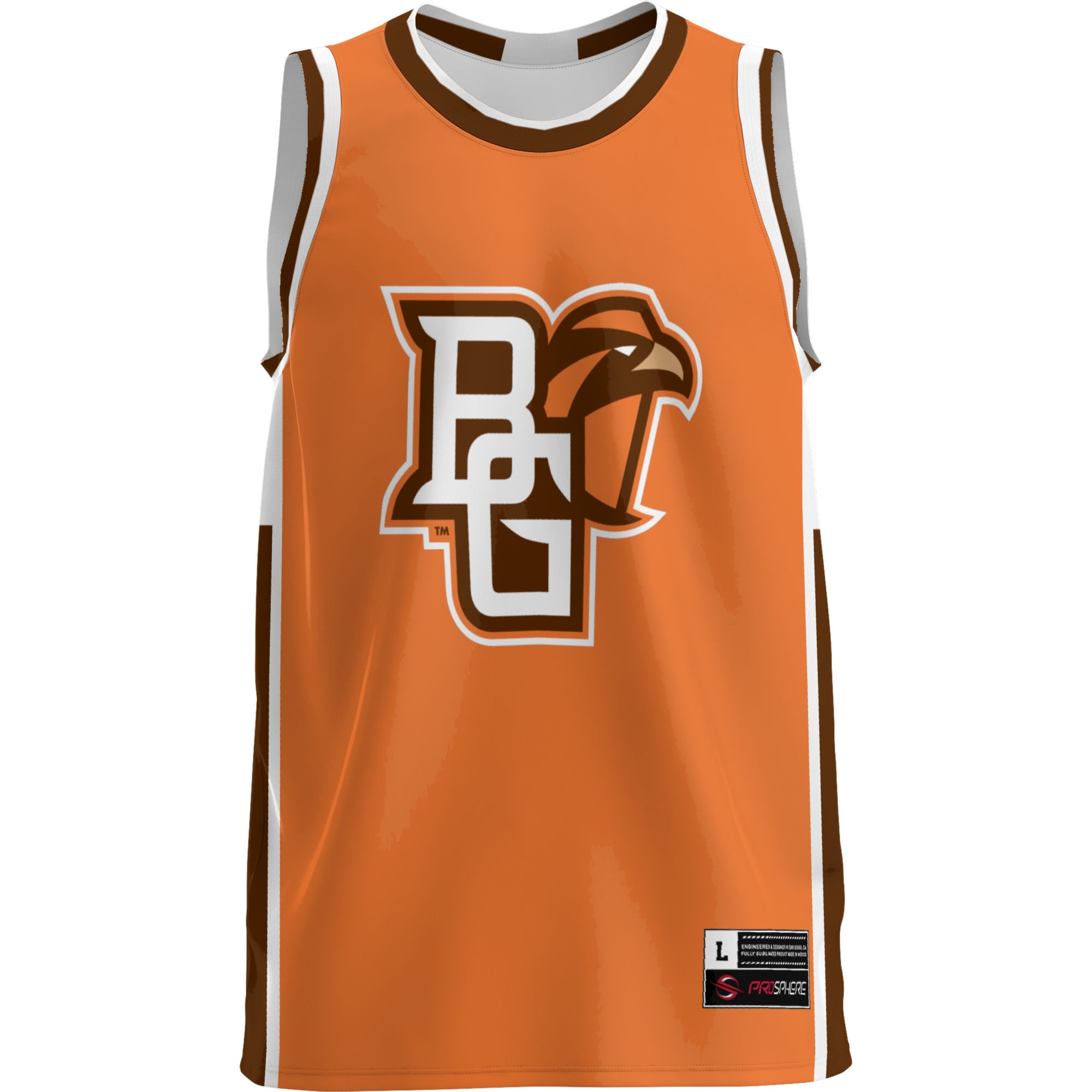 Bowling Green St. Falcons Lightweight Basketball Jersey Brown - front view