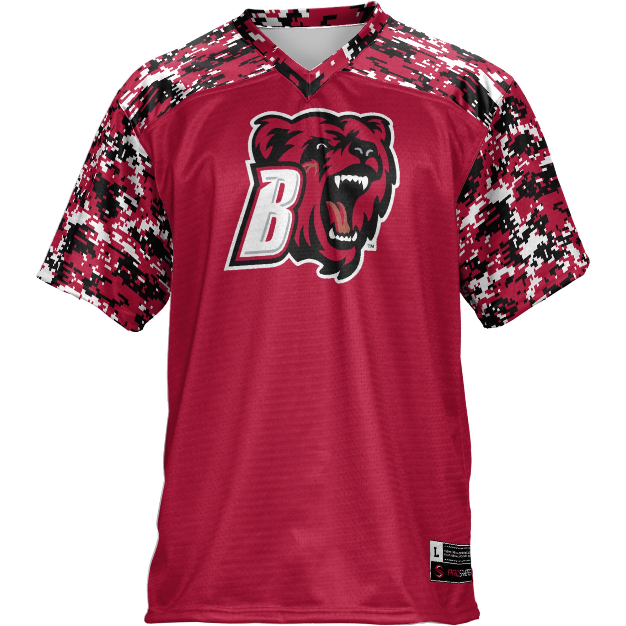 Bridgewater State Bears Football Jersey Red - front view